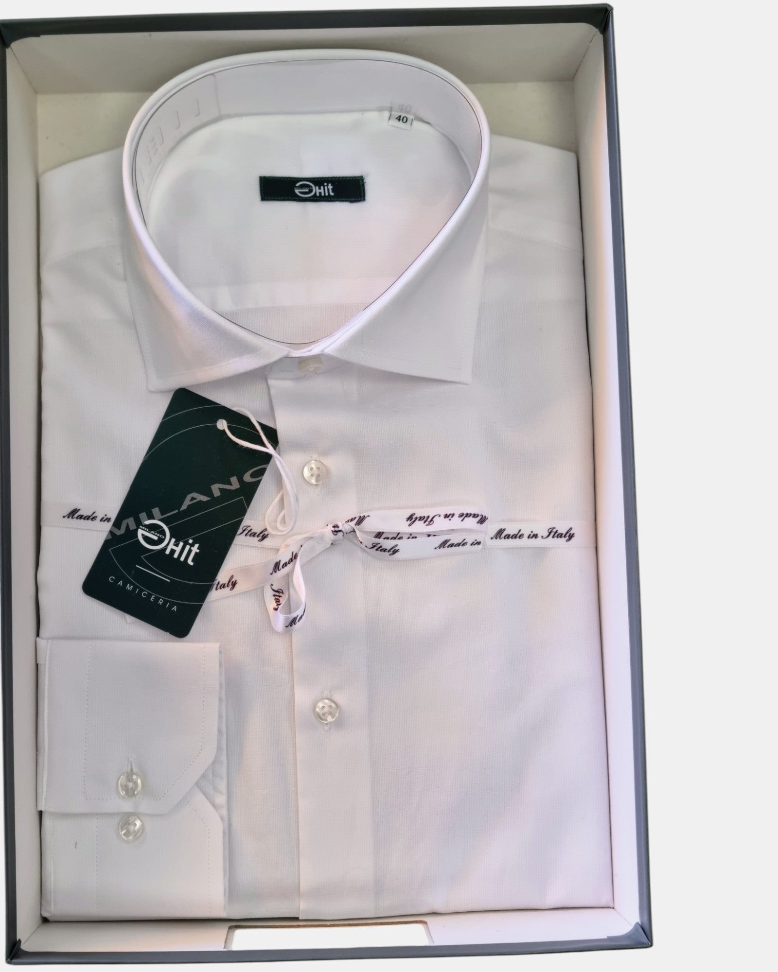 GHit Camicia Uomo cotone 100% Made in Italy manica lunga