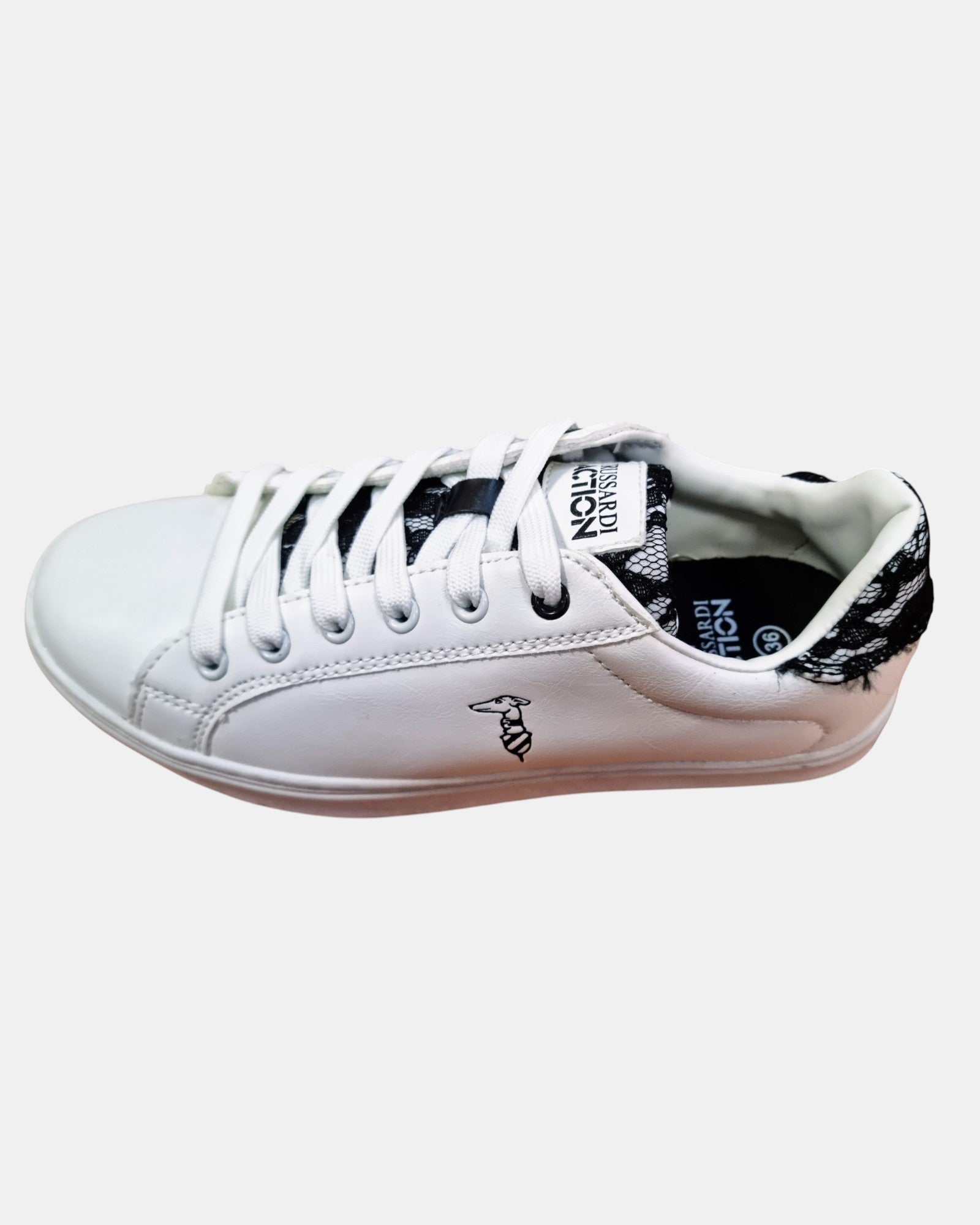 Trussardi sneakers donna con dettagli in pizzo