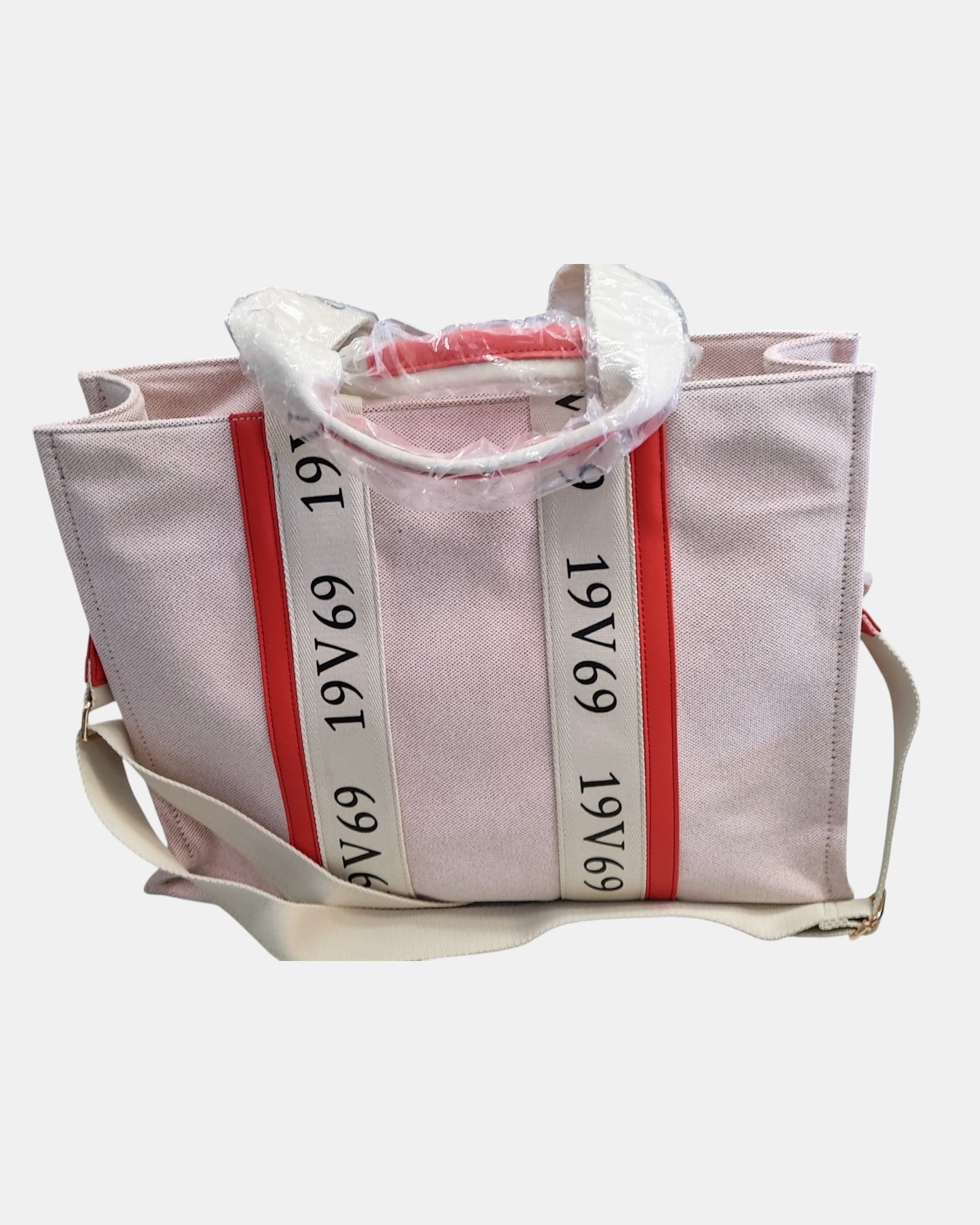 19V69 Italia by Versace Shopper grande Gaia in tessuto canvas monogram