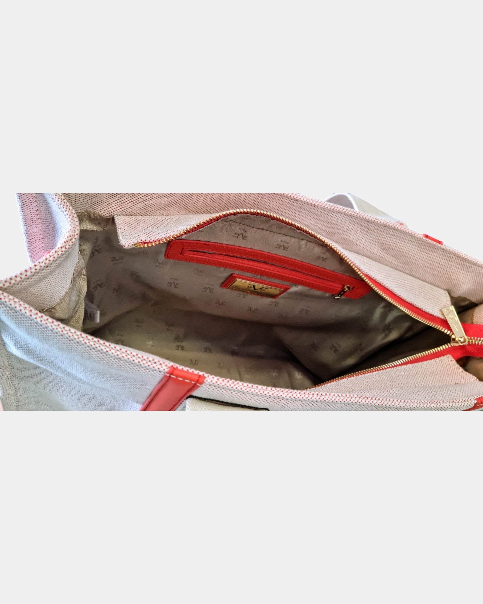19V69 Italia by Versace Shopper grande Gaia in tessuto canvas monogram