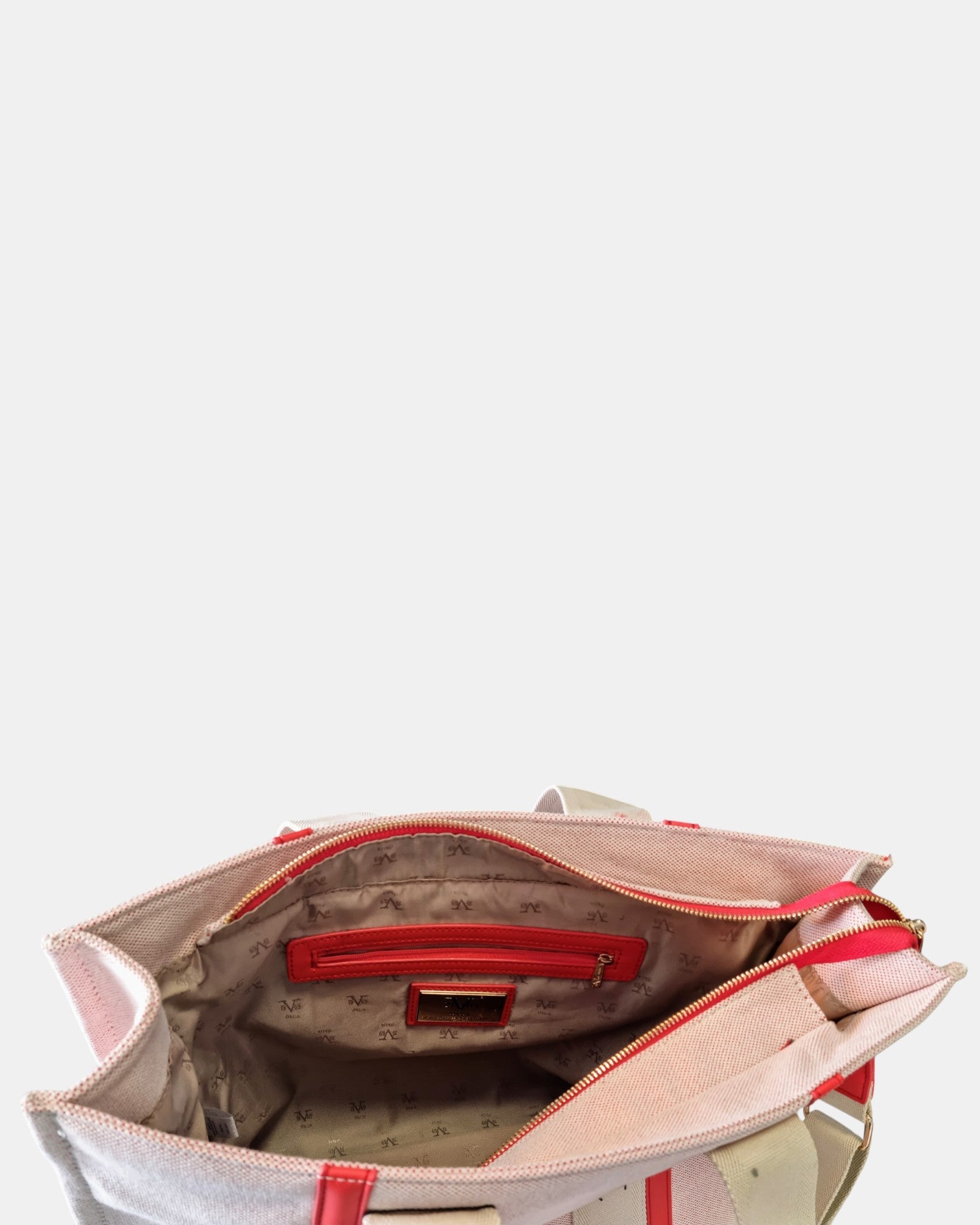 19V69 Italia by Versace Shopper grande Gaia in tessuto canvas monogram