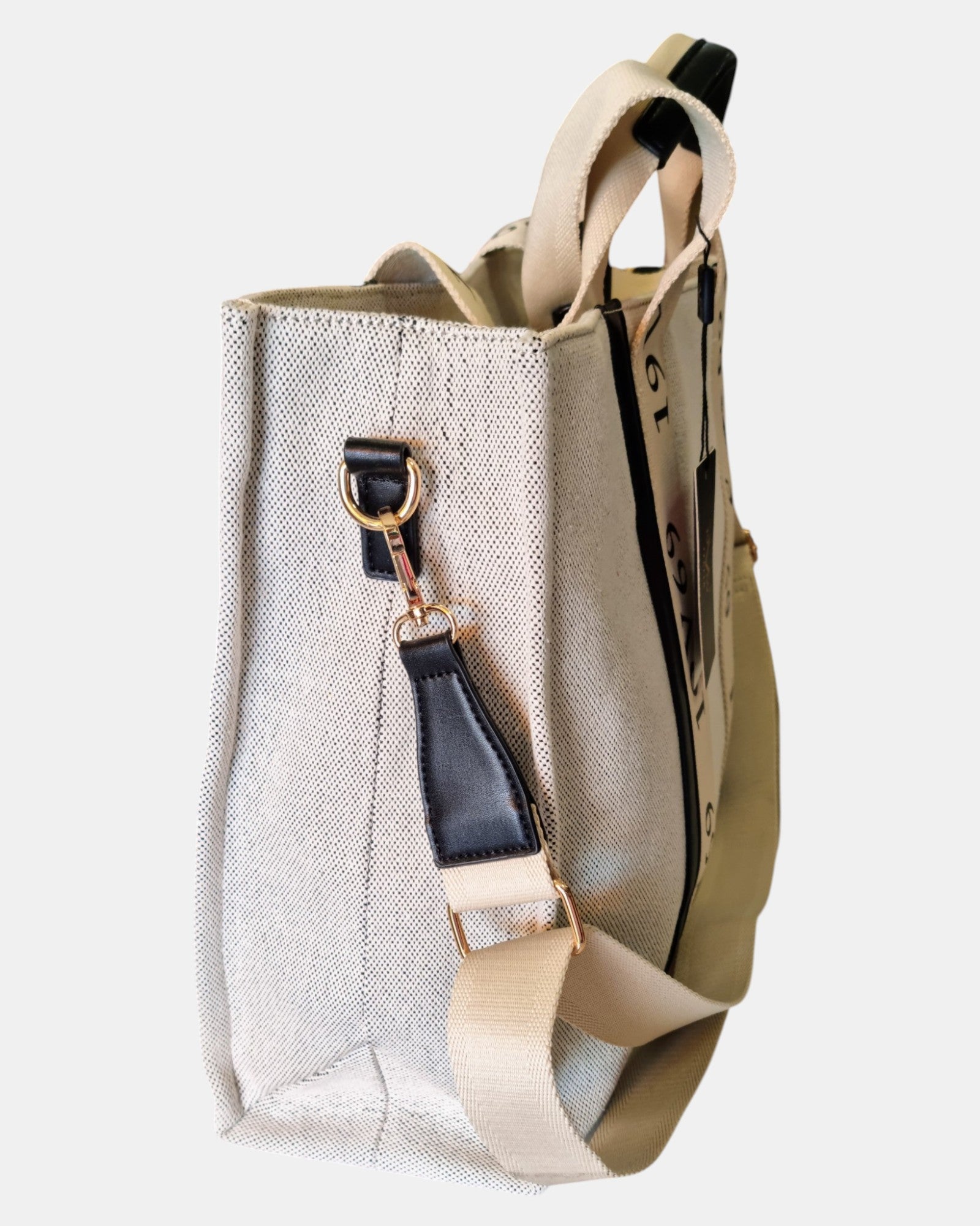 19V69 Italia by Versace Shopper grande Gaia in tessuto canvas monogram