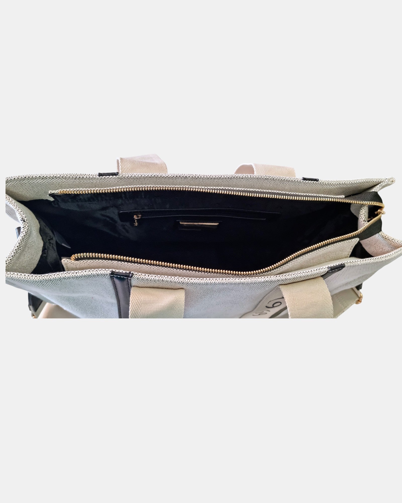 19V69 Italia by Versace Shopper grande Gaia in tessuto canvas monogram