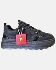 Pierre Cardin skeakers donna style chunky streetwear col.nero