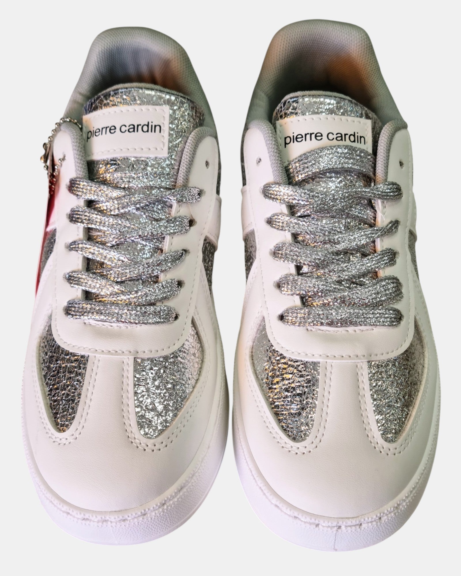 Pierre Cardin sneakers donna court sytle art. 80762 in argento o oro