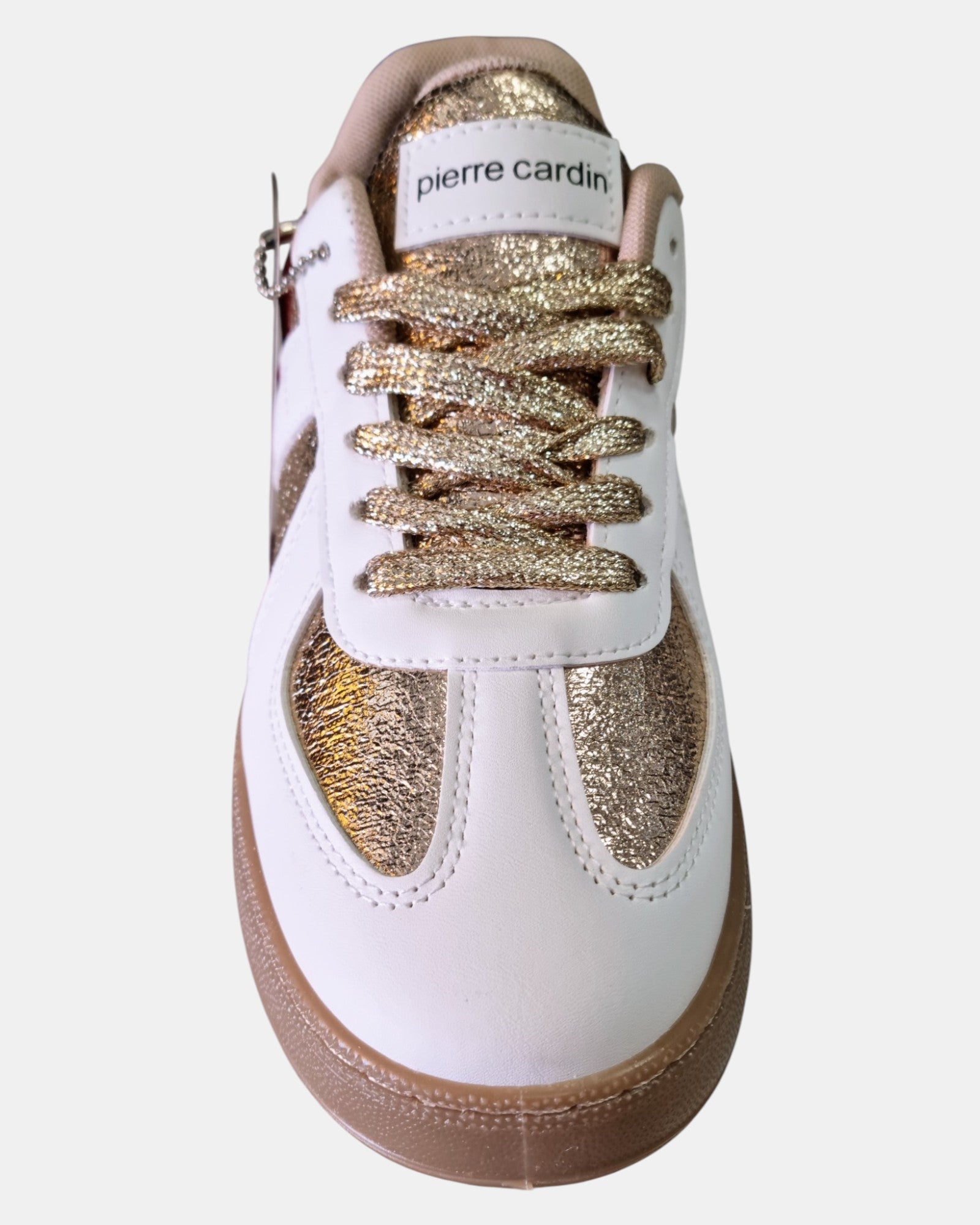Pierre Cardin sneakers donna court sytle art. 80762 in argento o oro