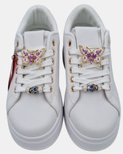 Pierre Cardin sneakers donna farfalla gioiello art. 6561