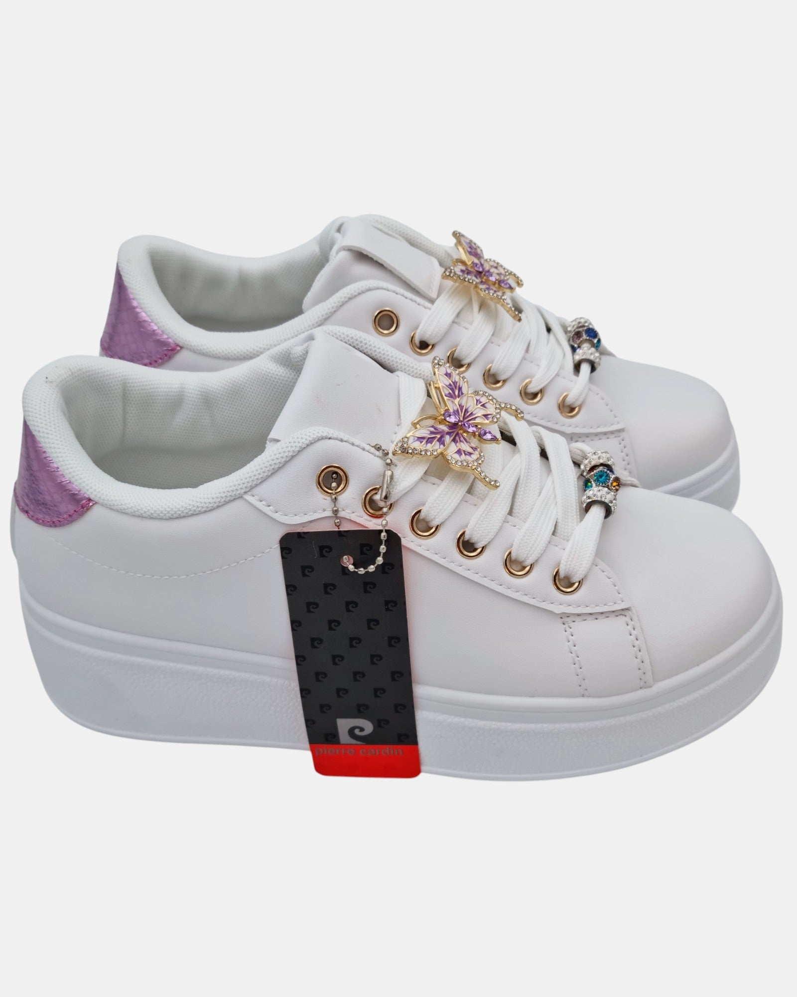 Pierre Cardin sneakers donna farfalla gioiello art. 6561