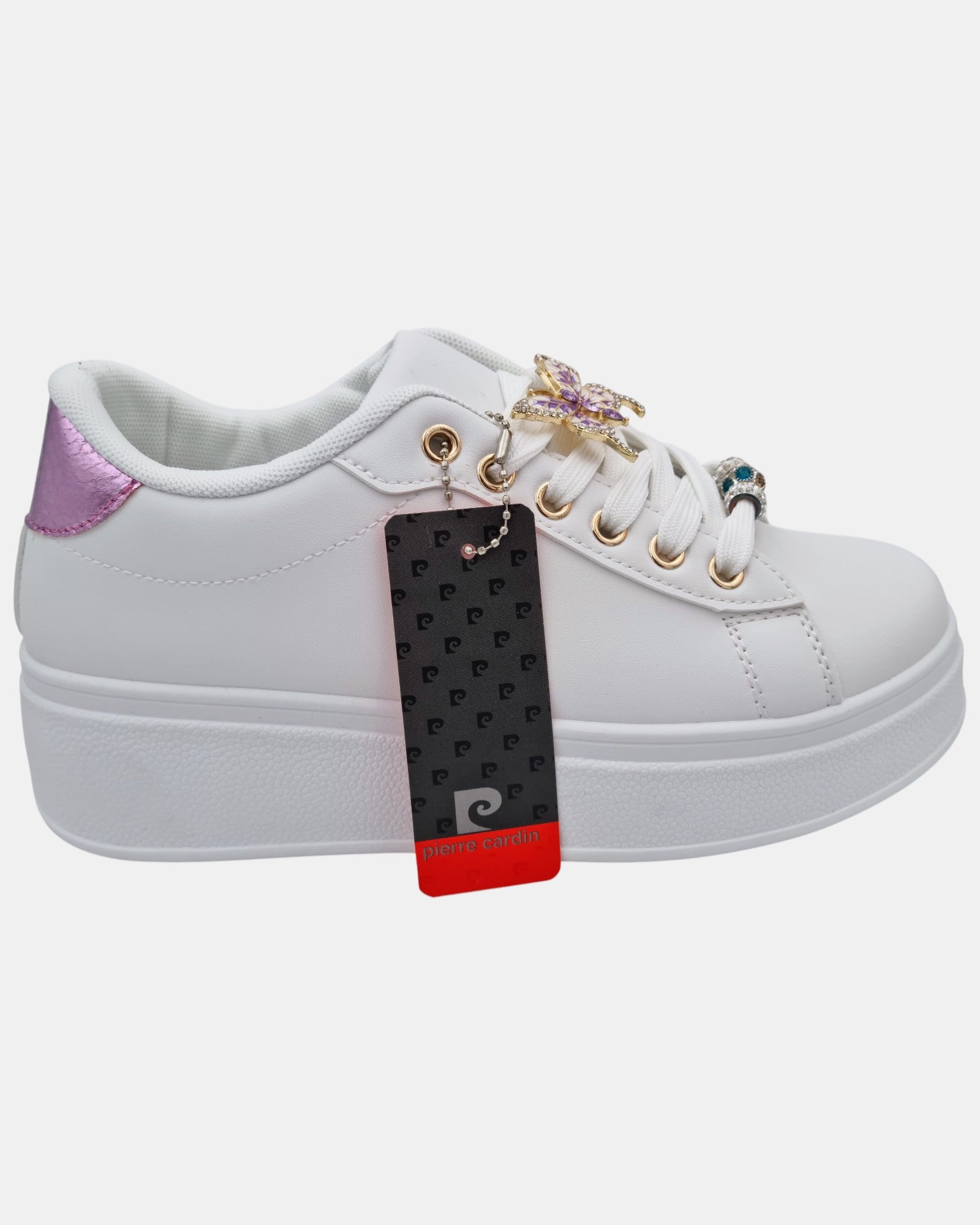 Pierre Cardin sneakers donna farfalla gioiello art. 6561
