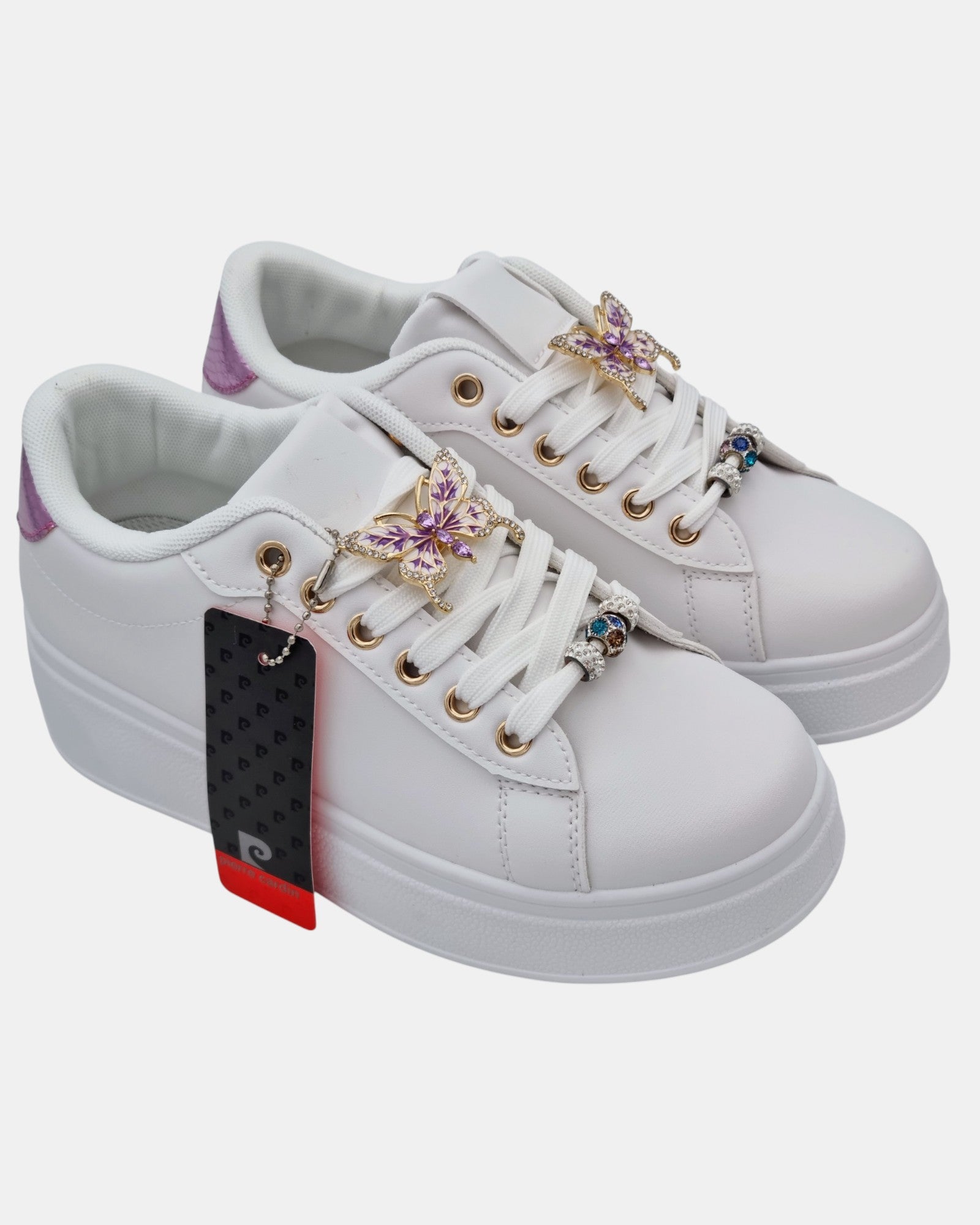 Pierre Cardin sneakers donna farfalla gioiello art. 6561