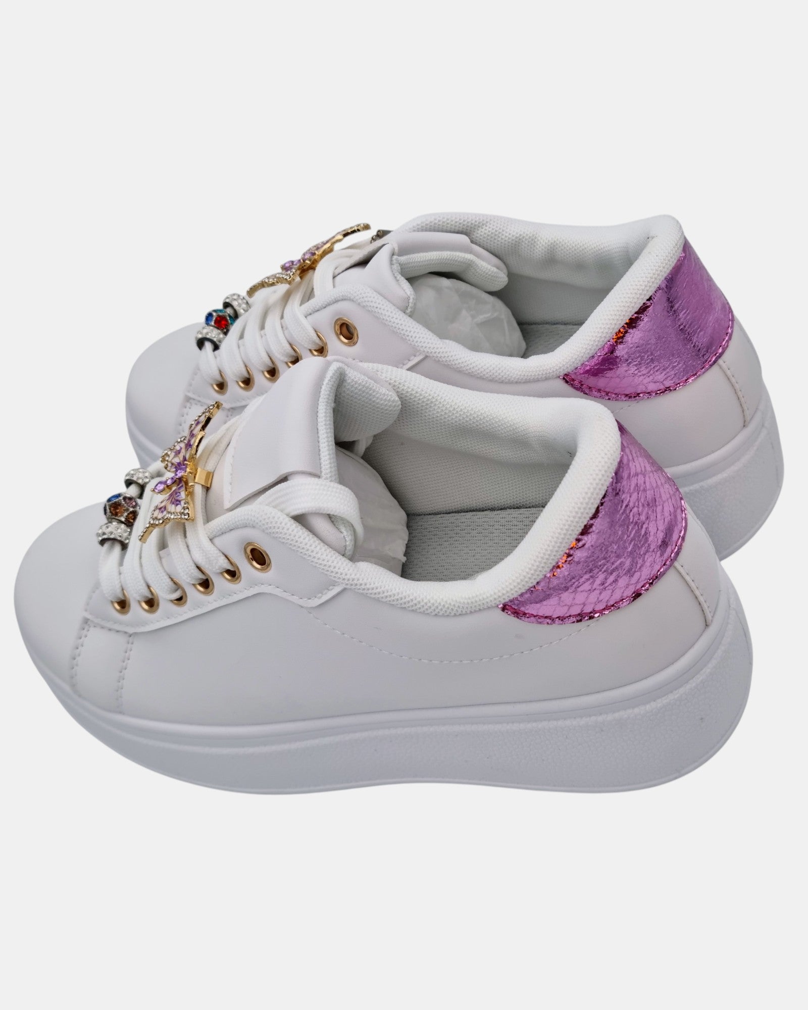 Pierre Cardin sneakers donna farfalla gioiello art. 6561