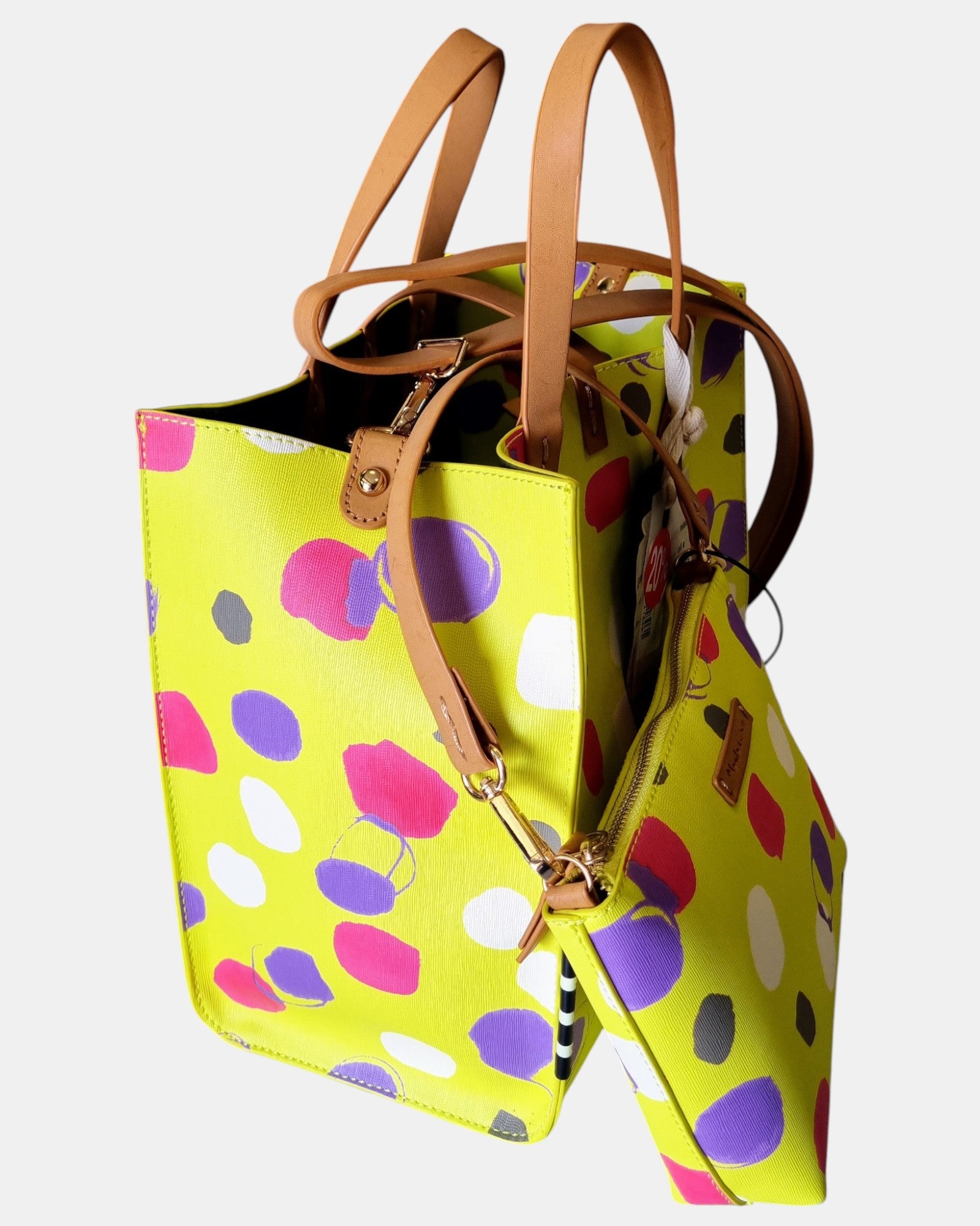 Manila Grace borsa donna felicia medium maxi pois
