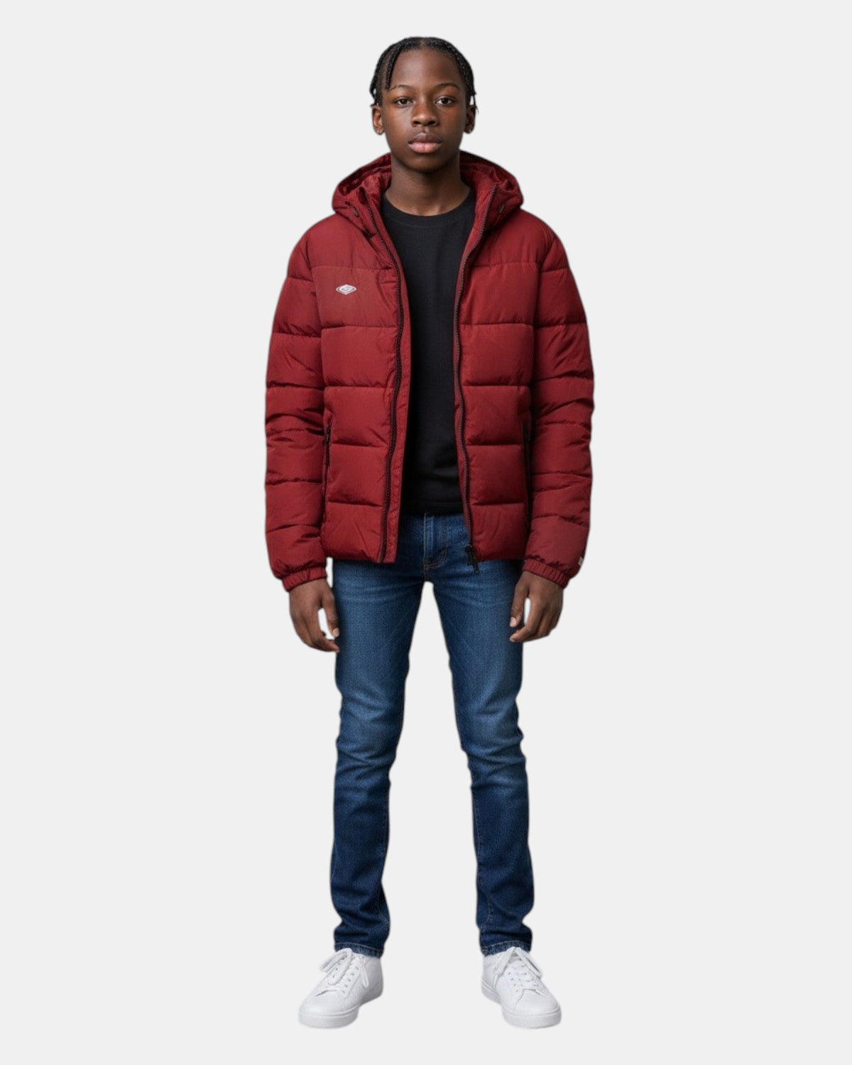 Umbro Piumino Bomber Uomo con Cappuccio e Interno in Pile