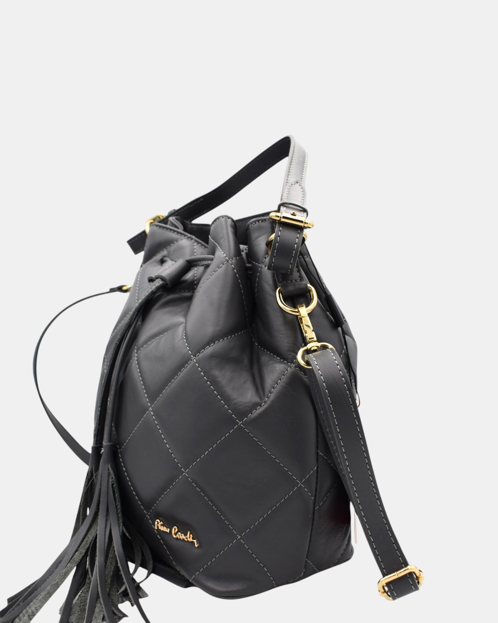 Pierre Cardin Borsa Secchiello Donna in Vera Pelle Trapuntata mod. 1900