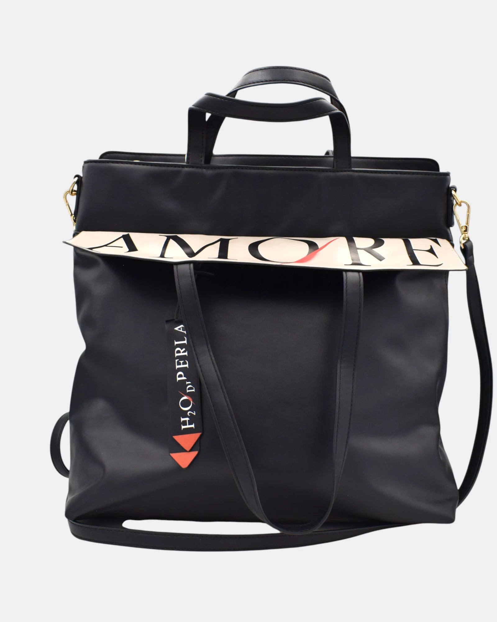 Acqua di Perla Borsa Shopping Donna Nera Modello APSC31687 Grande con Tracolla