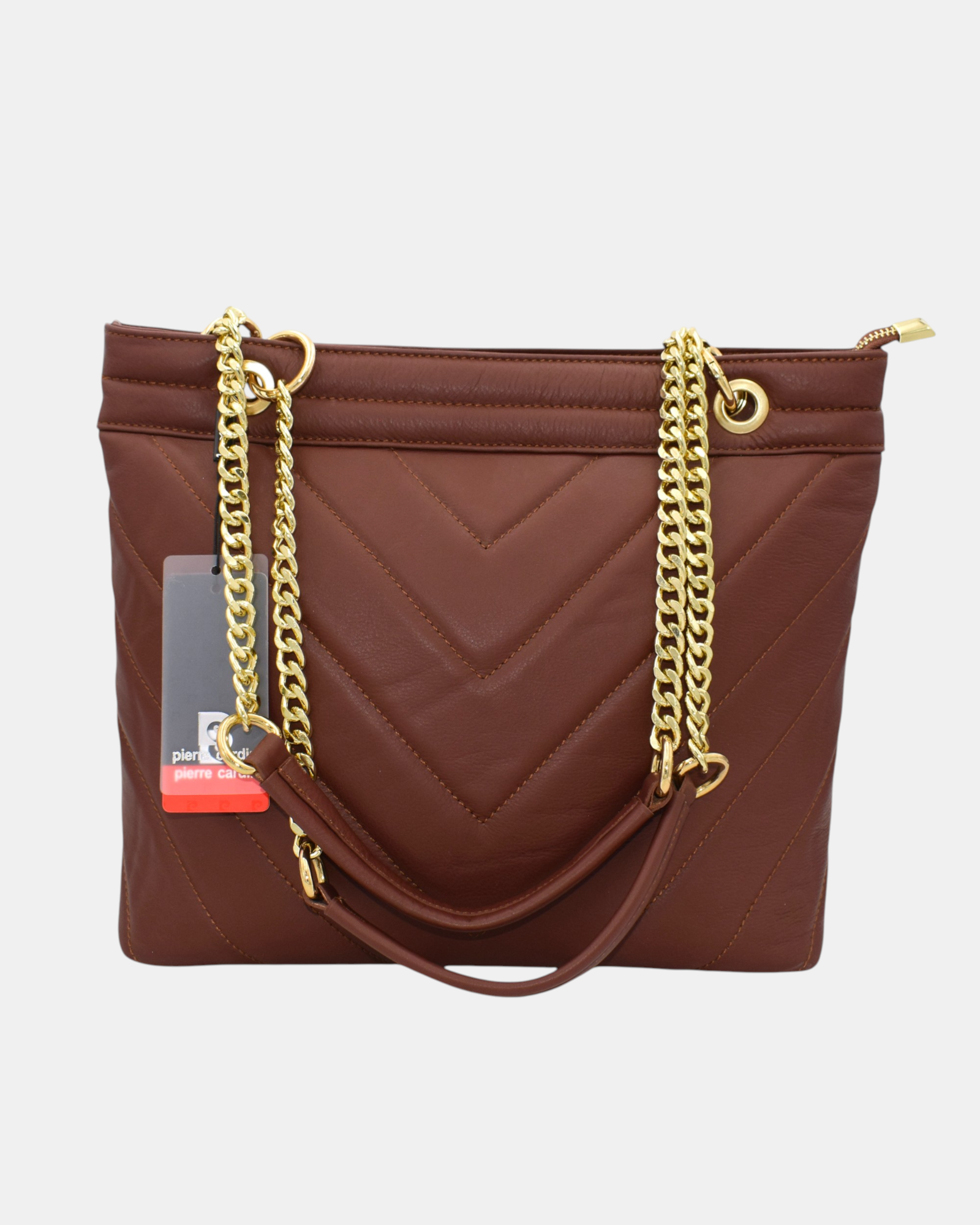 Pierre Cardin Borsa Shopper Donna in Vera Pelle Trapuntata Modello 1867 Sauvage Made in Italy