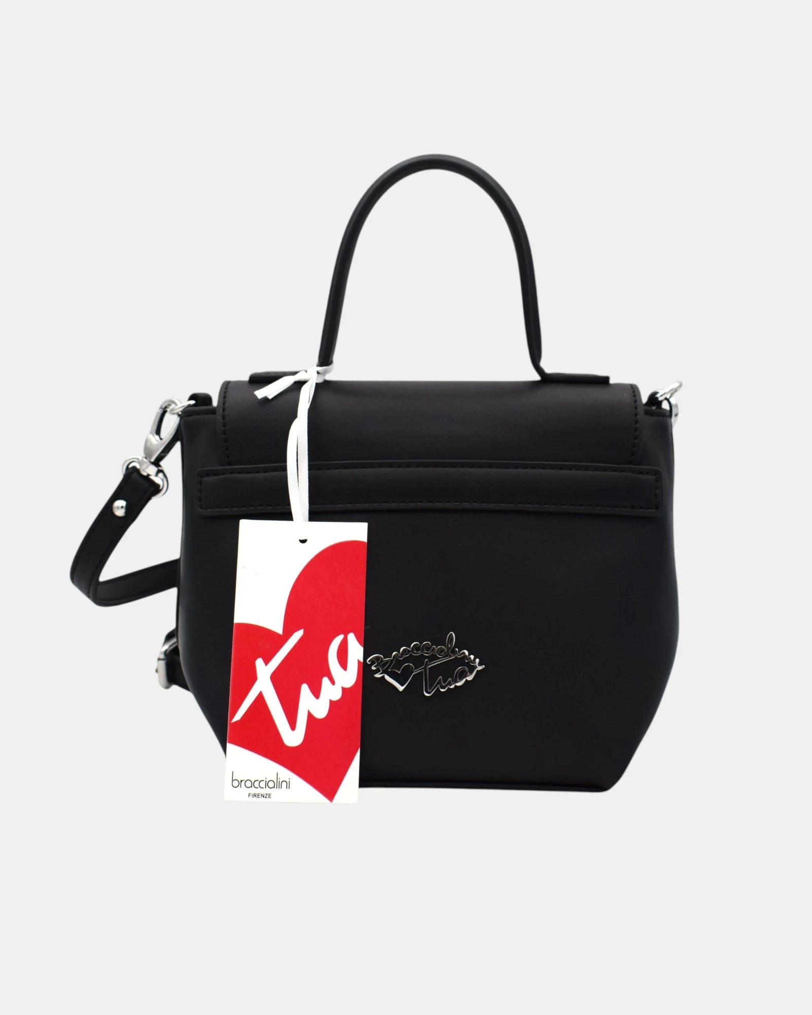 Braccialini Borsa Donna Tracolla Shine B12040 Nero con Pera Pixel Art