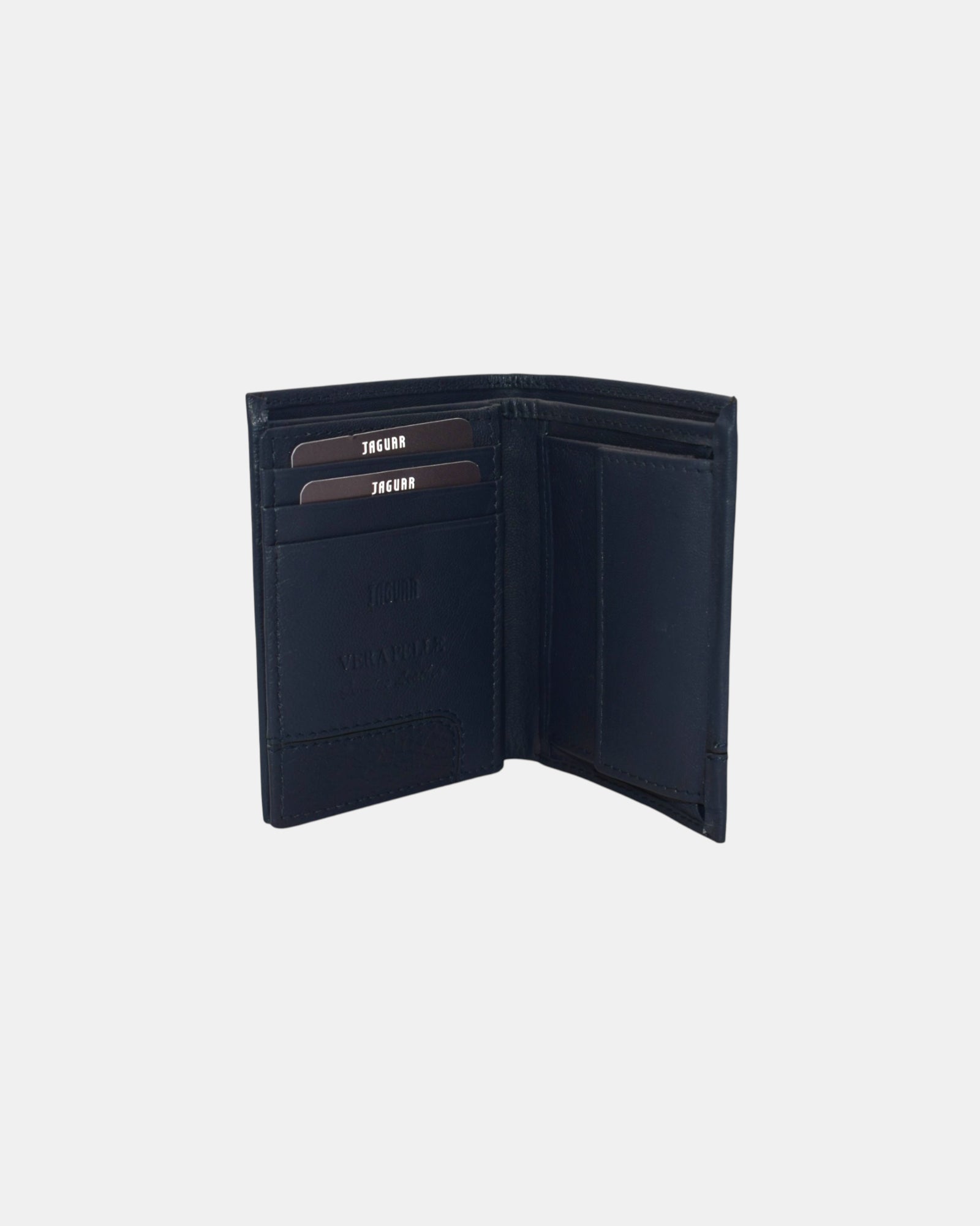 Jaguar Portafoglio Uomo Verticale in Vera Pelle 100%  mod. 739-48 con Portamonete