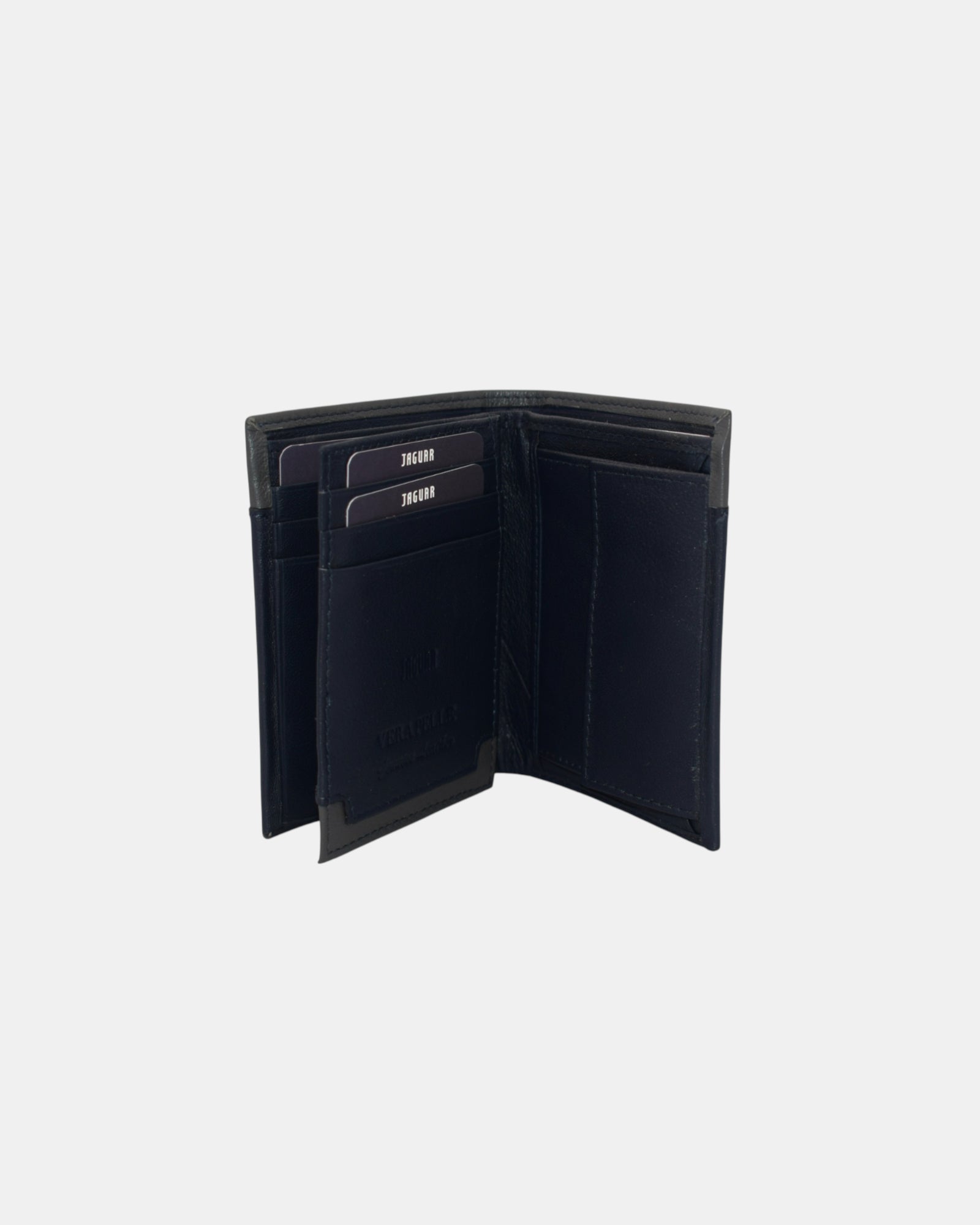 Jaguar Portafoglio Uomo Verticale in Vera Pelle 100%  mod. 743-48 con Portamonete