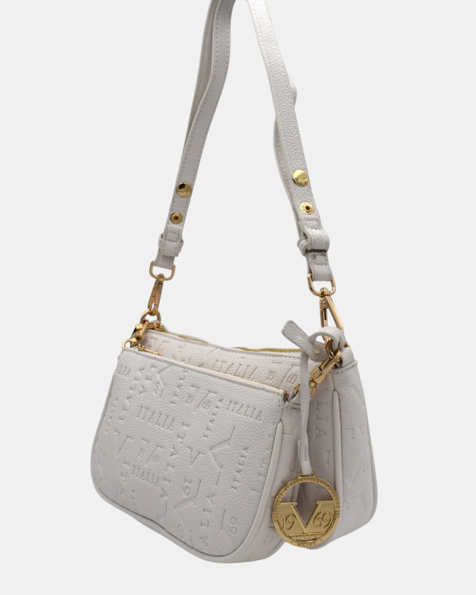 19V69 Italia by Versace  Borsa Donna a  Tracolla Modello Andriana Bianca