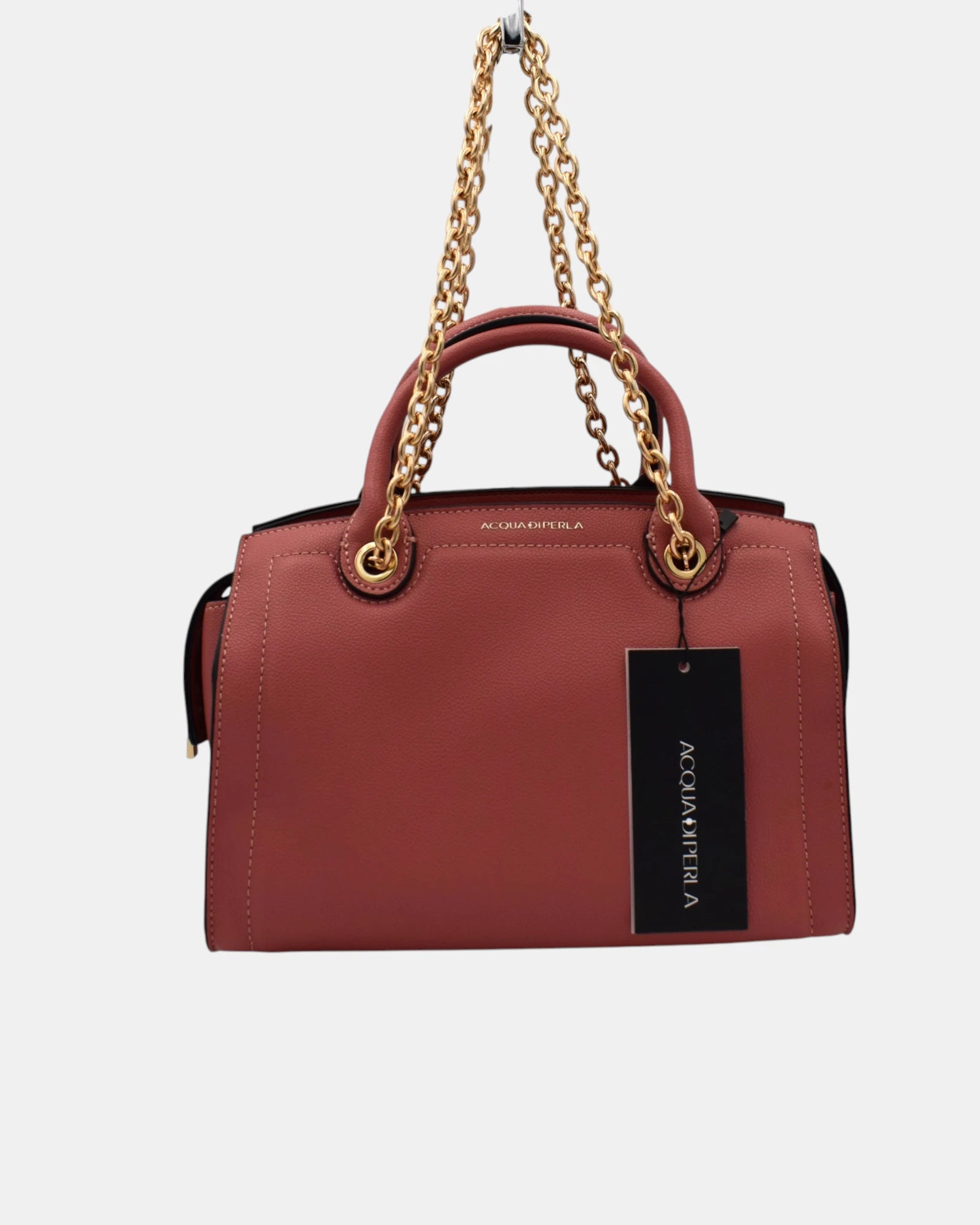 Acqua di Perla Borsa Bauletto Donna APTY 99192 Salmone con Manici e Catenelle