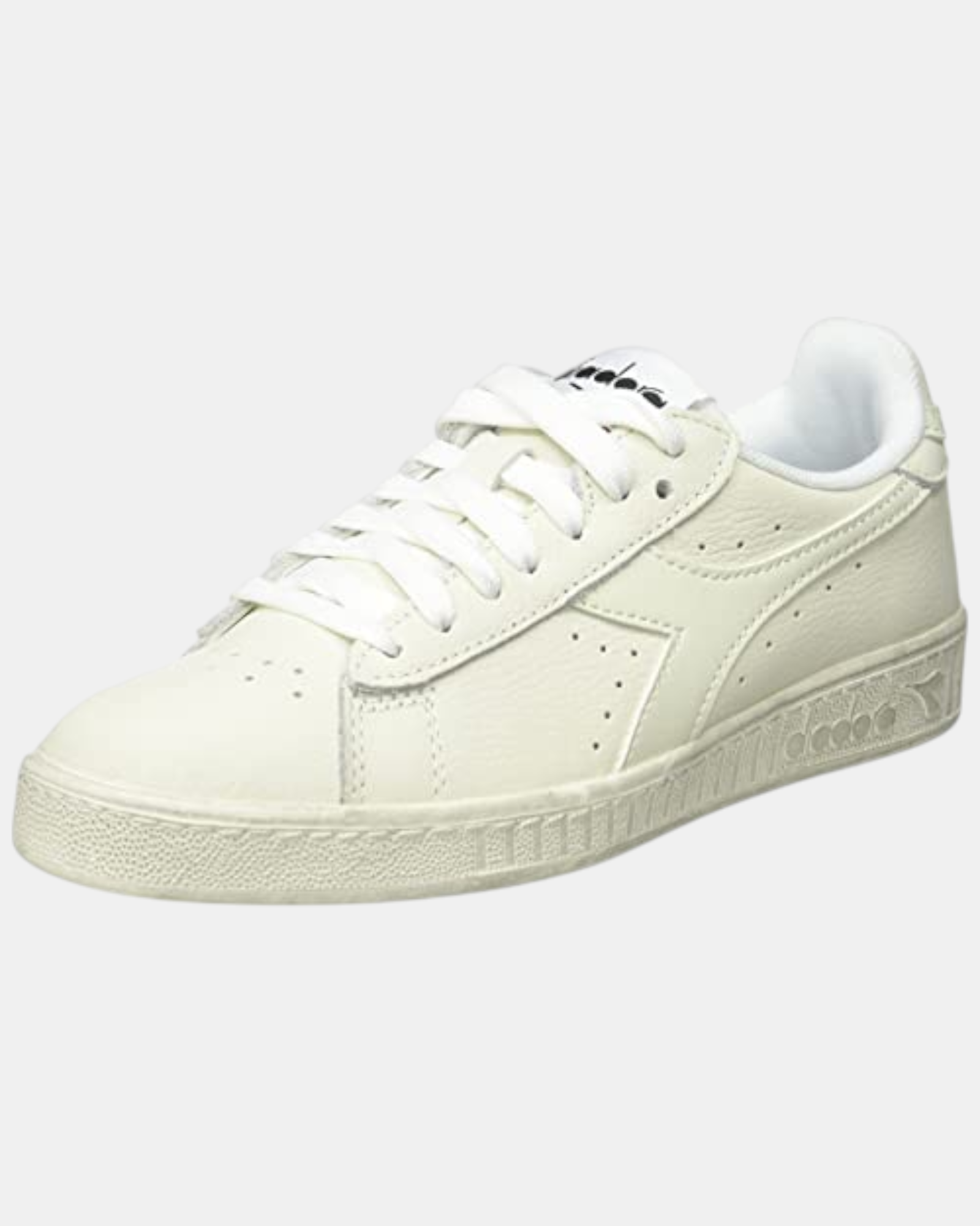 Diadora Sneakers Unisex C6180 Bianche in Pelle Stile Urban Casual