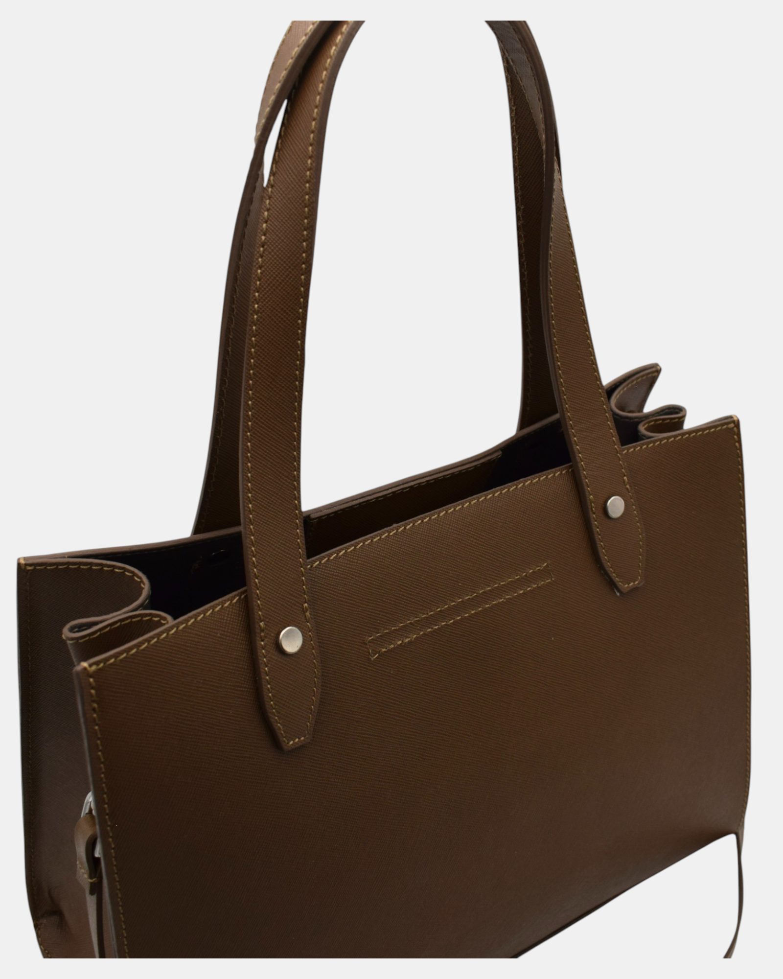 Pierre Cardin Borsa Shopper Donna in Vera Pelle Saffiano Modello 1860 con Tracolla
