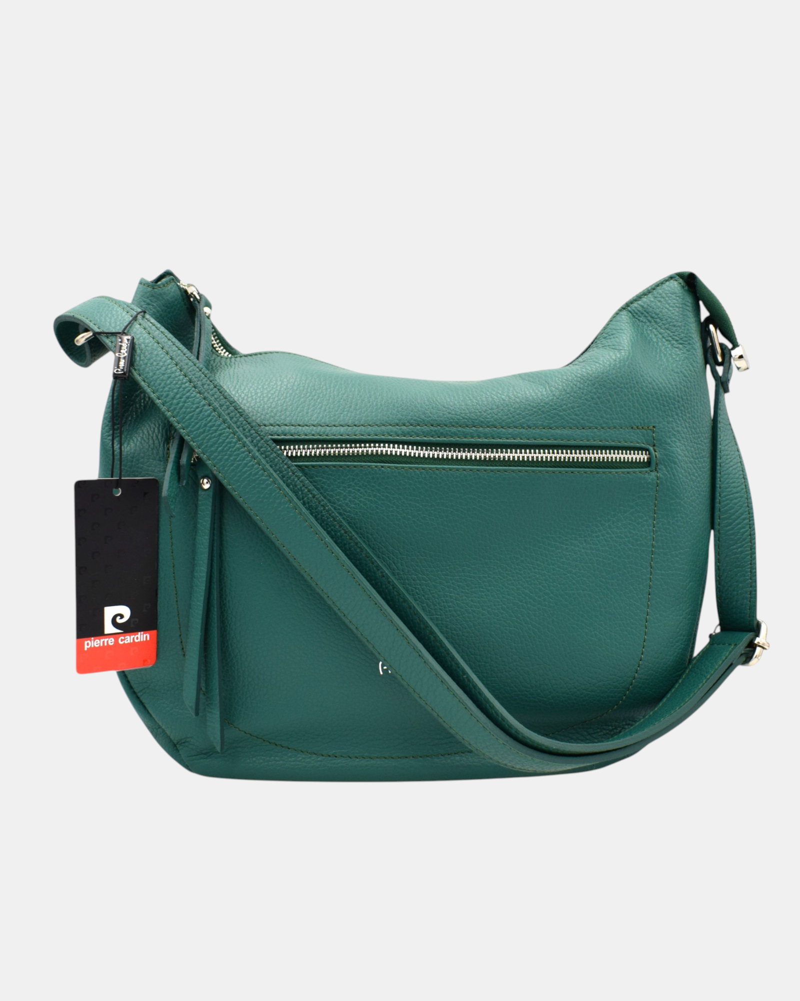 Pierre Cardin tracolla donna Hobo " banana " grande in Vera Pelle Made in Italy mod. 55039