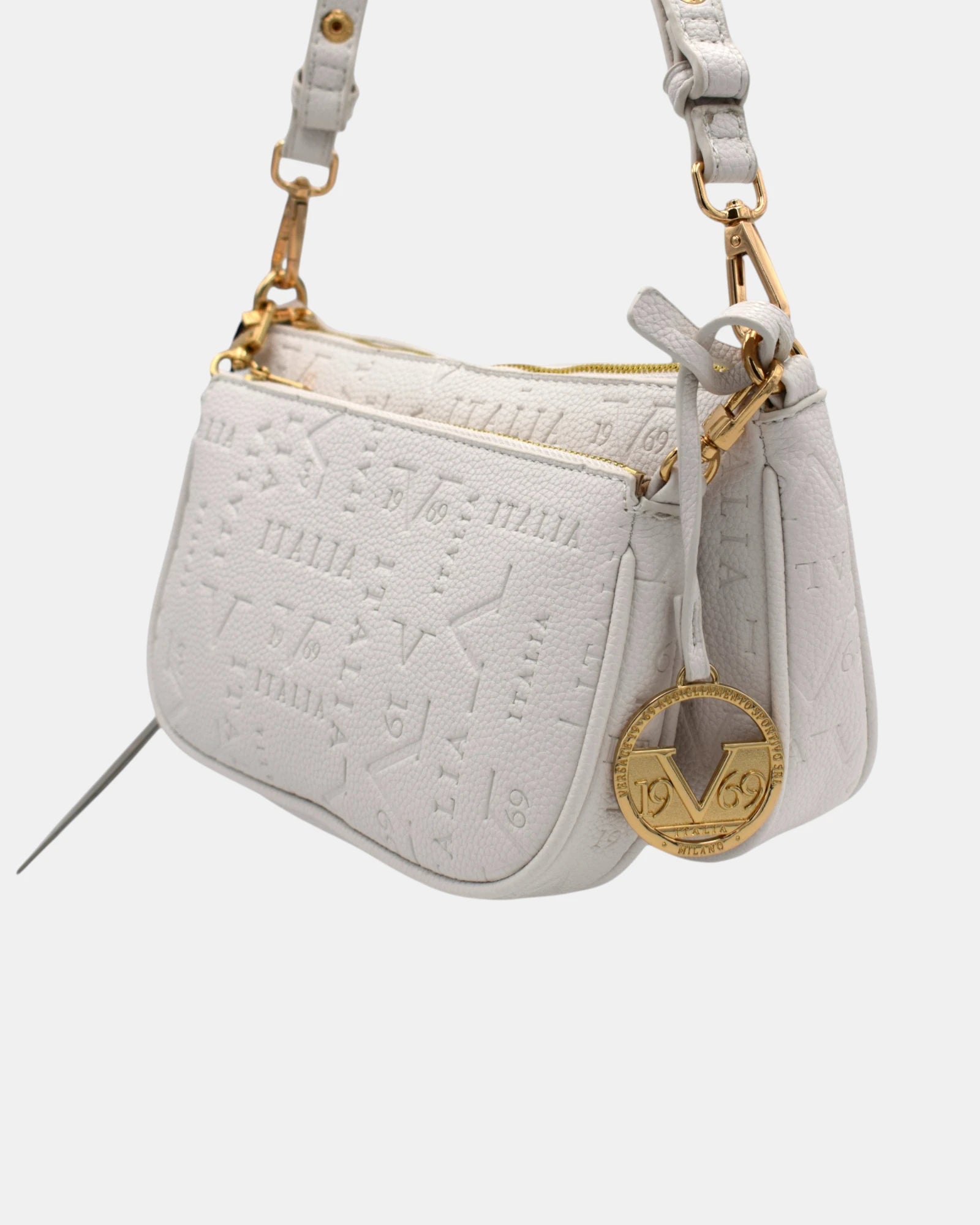 19V69 Italia by Versace  Borsa Donna a  Tracolla Modello Andriana Bianca