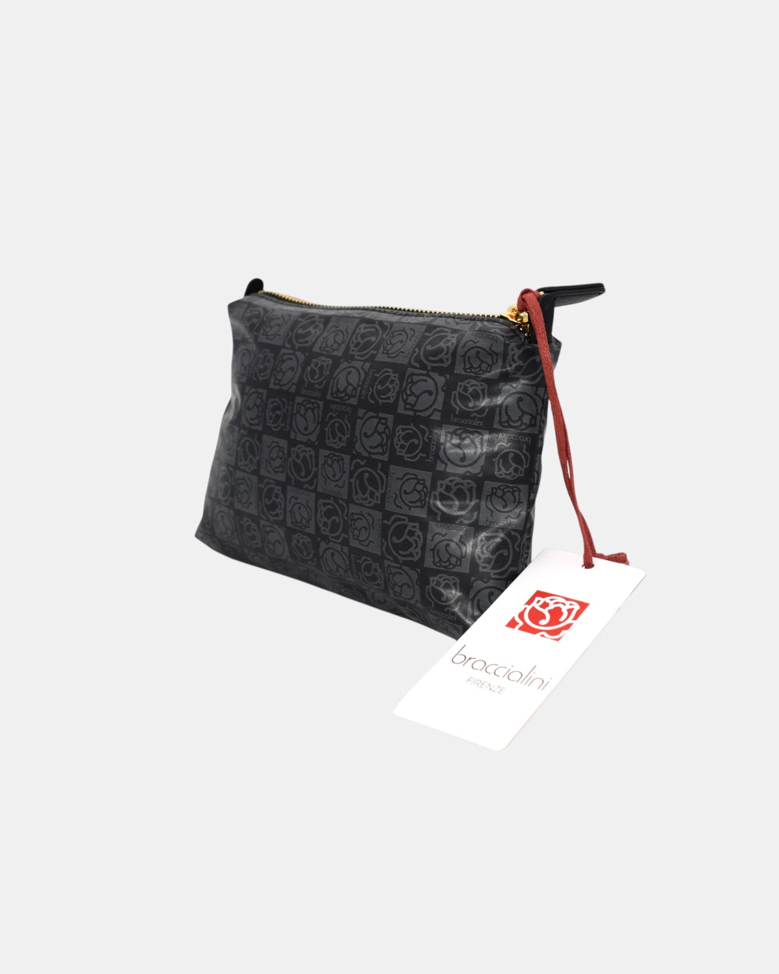 Braccialini pochette unisex mod. ILARY B 13217 – Nylon Nero Monogramma
