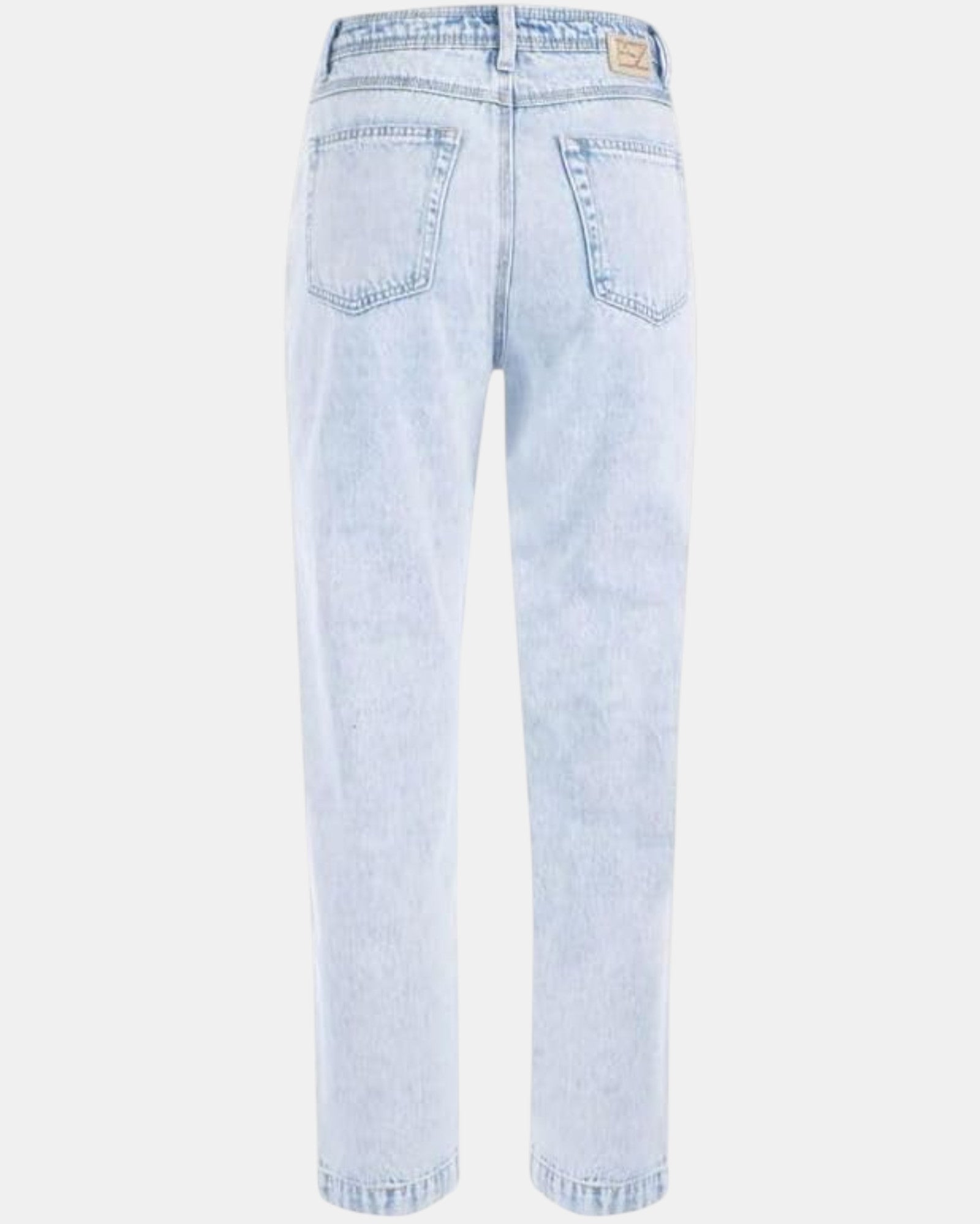 Yes Zee jeans Donna art. P331 / P767 Boyfriend Vita Alta Denim Chiaro con Borchie