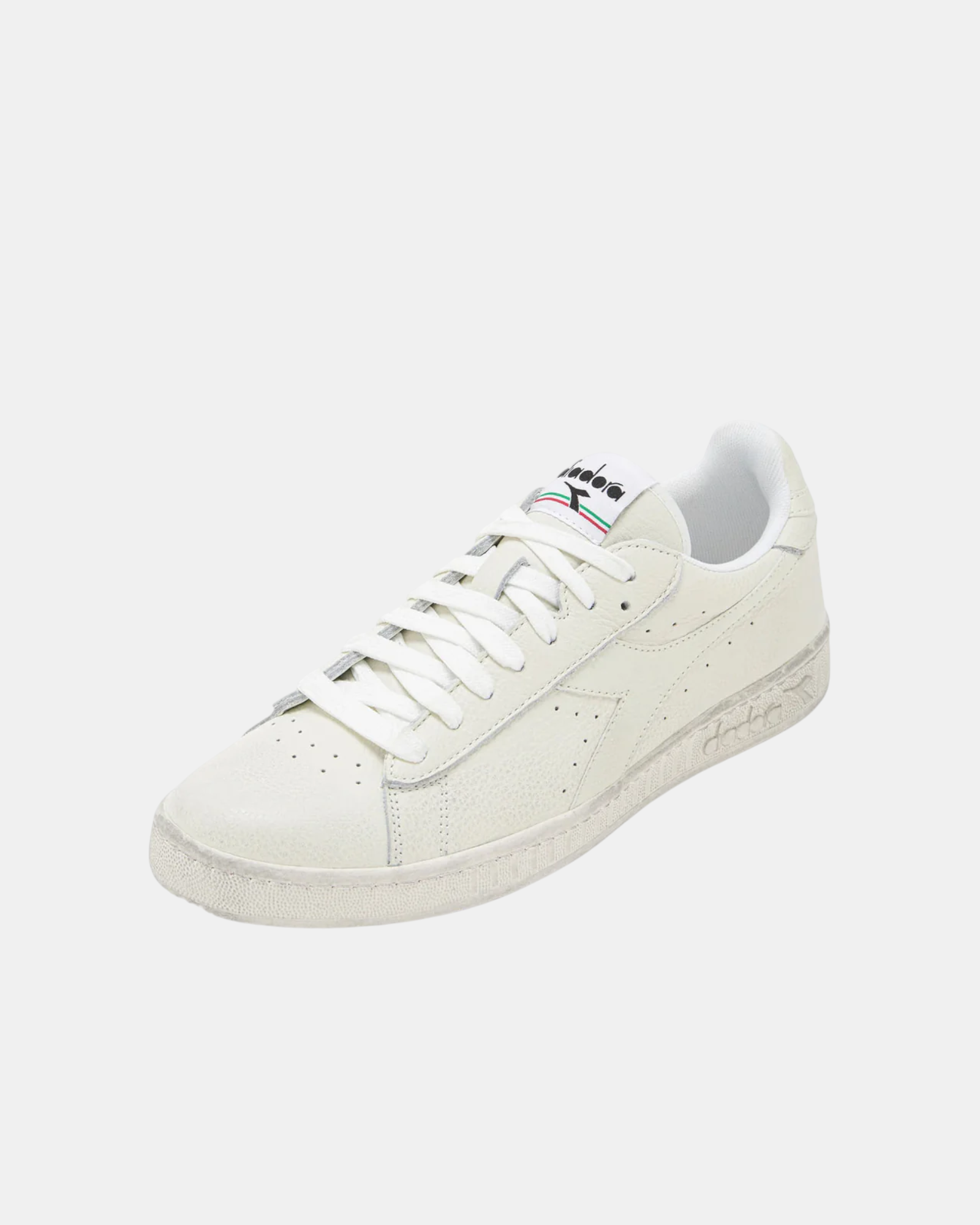 Diadora Sneakers Unisex C6180 Bianche in Pelle Stile Urban Casual