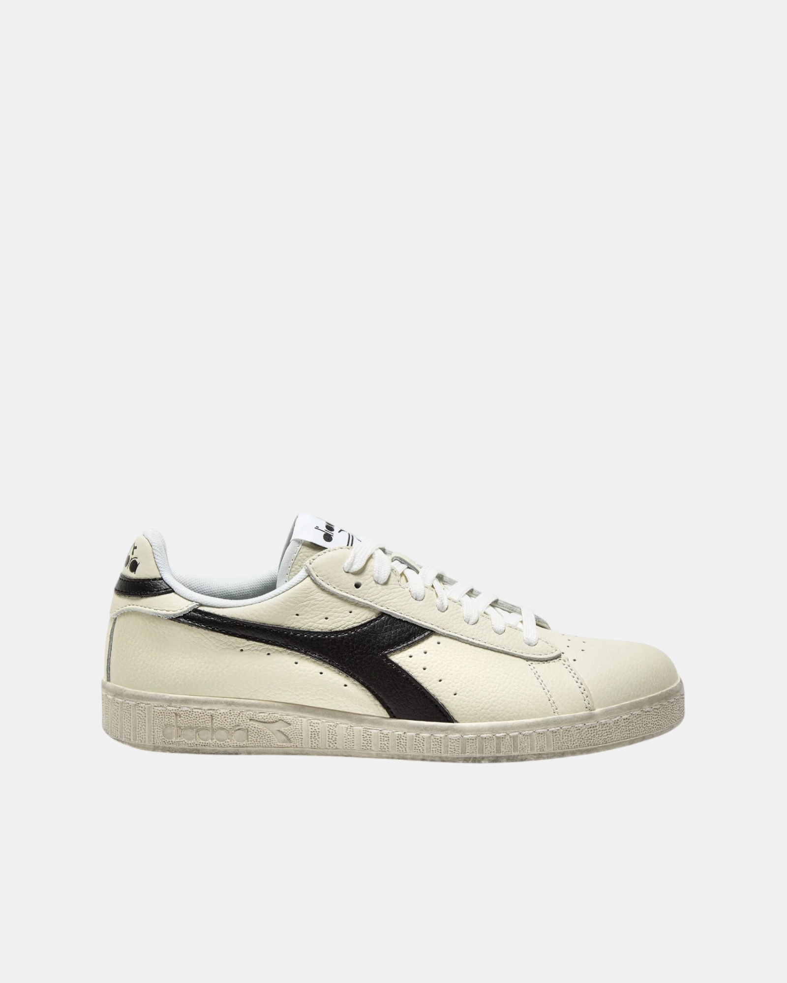 Diadora Sneakers Unisex Game L Mow Waxed C0351 Bianche in Pelle Premium
