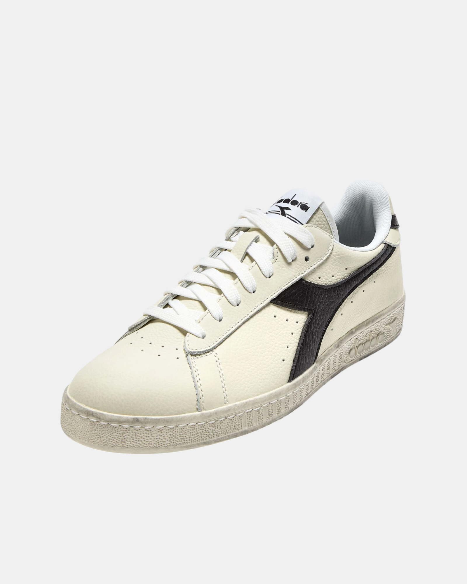 Diadora Sneakers Unisex Game L Low Waxed C0351 Bianche in Pelle Premium