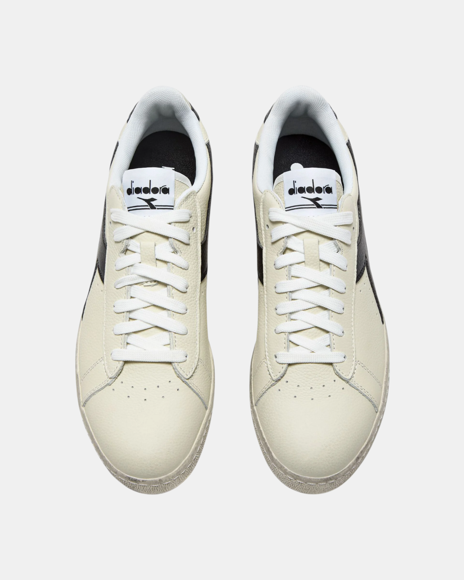 Diadora Sneakers Unisex Game L Low Waxed C0351 Bianche in Pelle Premium