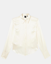 Pinko camicia Donna satin strech, art. criminale, In Seta slim fit