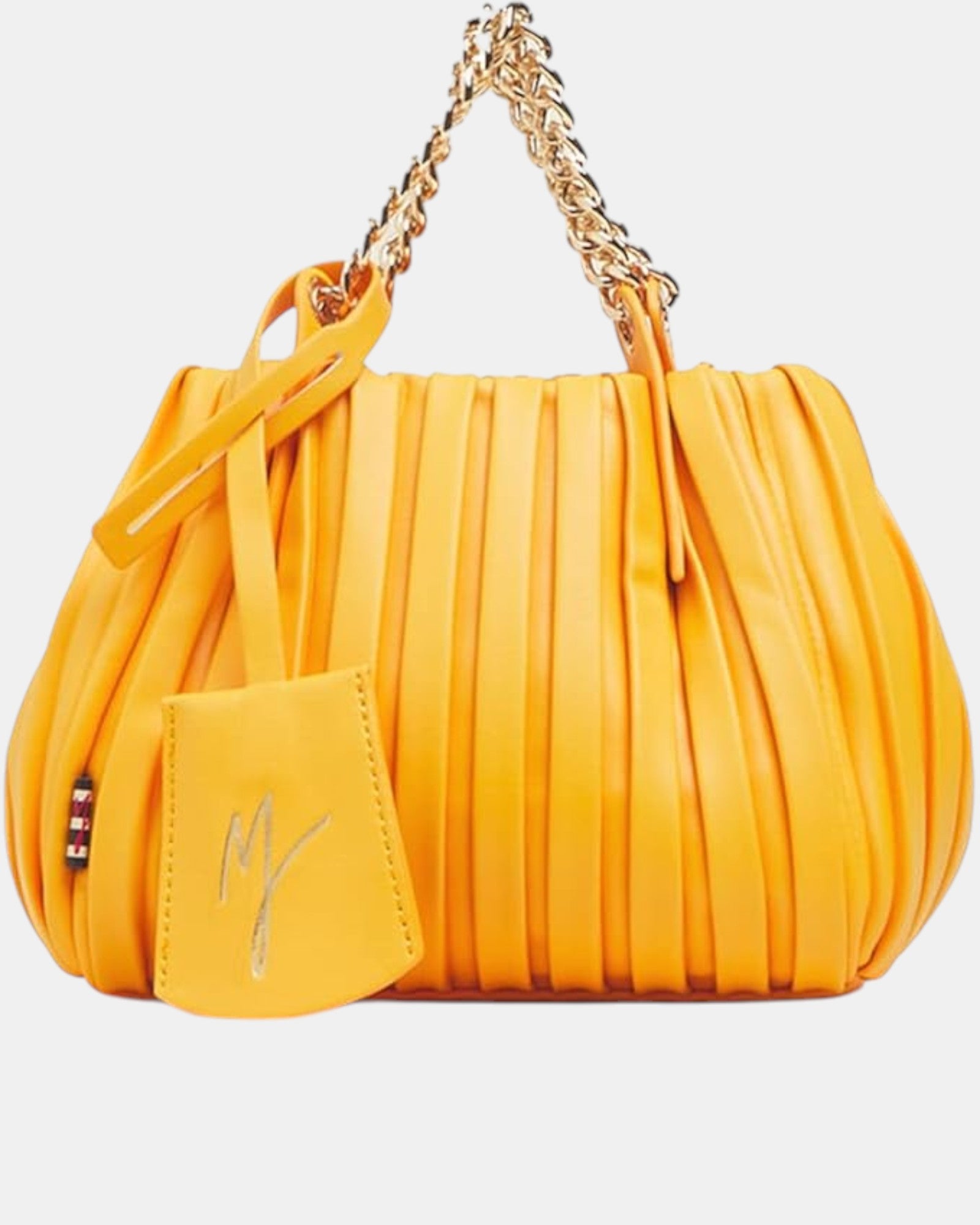 Manila Grace borsa a tracolla jasmine petit B282 giallo ocra