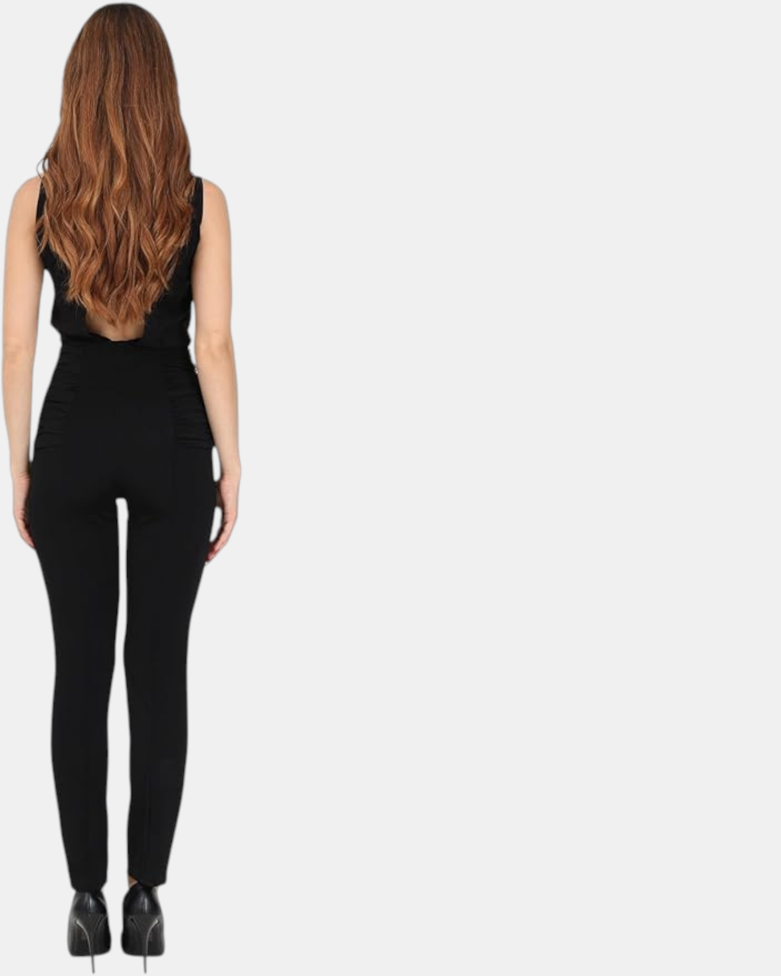 Pinko Pantaloni Donna mod. Pisolo col. Nero Vita Alta Cigarette Fit Eleganti