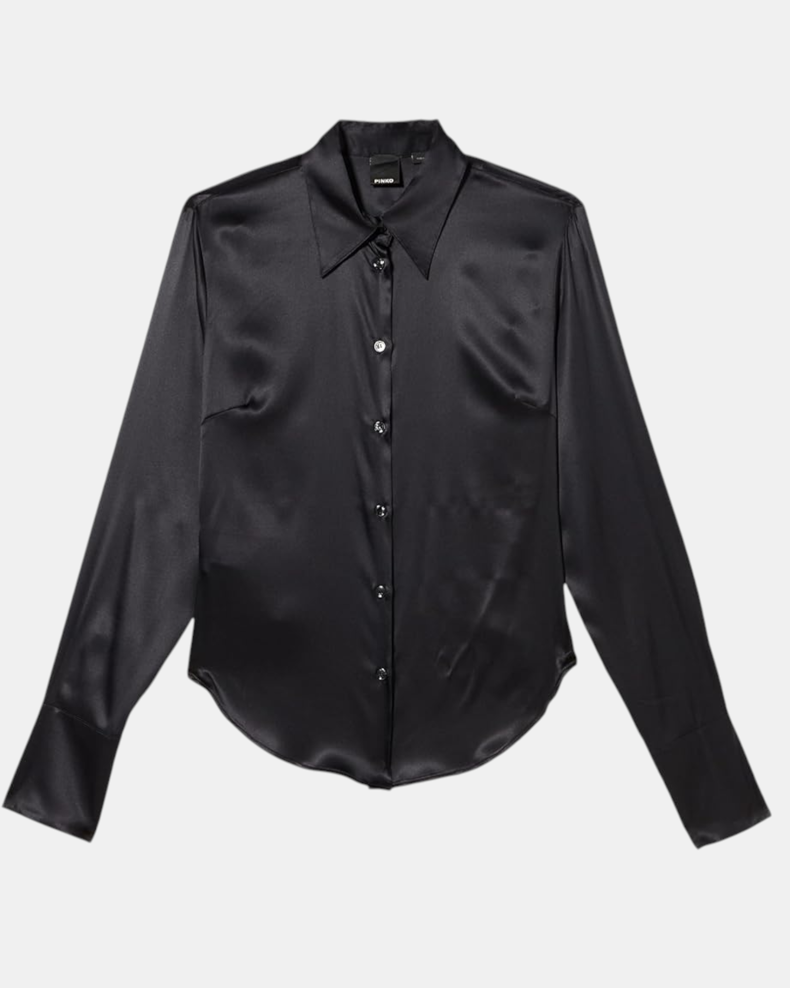 Pinko camicia Donna satin strech, art. criminale, In Seta slim fit