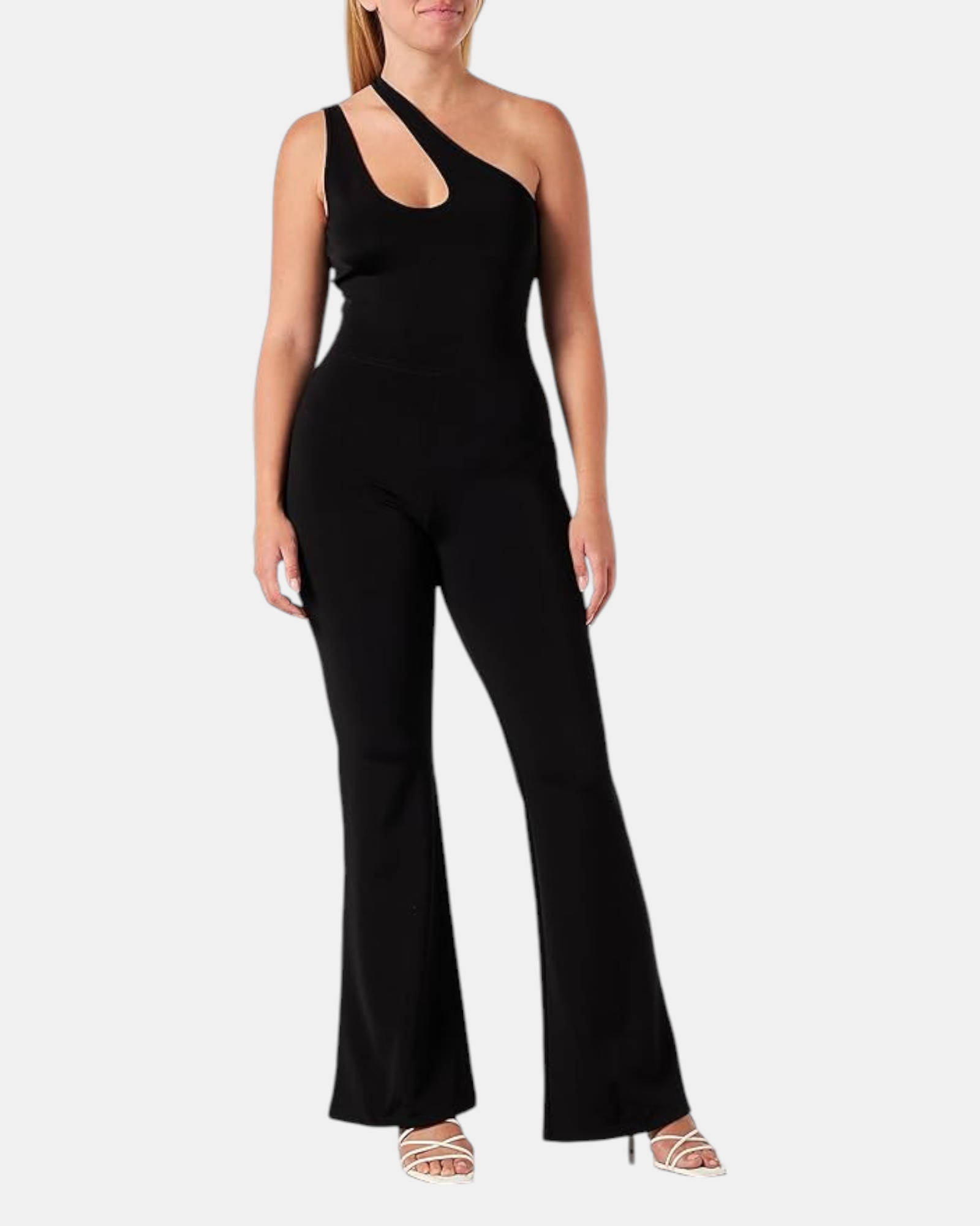 Pinko Tuta Donna art. Timido Nera Monospalla Elegante Neoprene Made in Italy