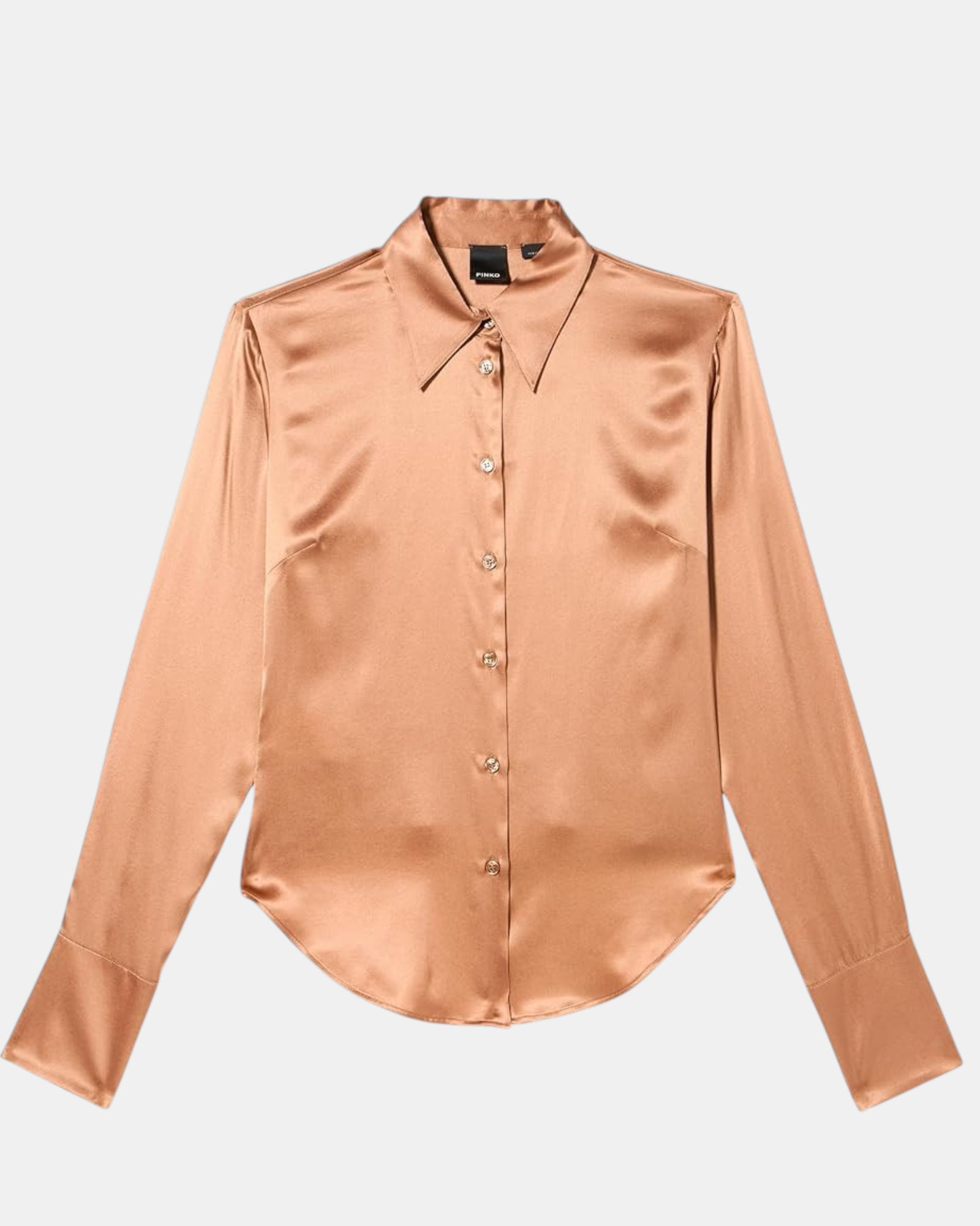 Pinko camicia Donna satin strech, art. criminale, In Seta slim fit