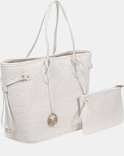 19V69 Italia by Versace Borsa Shopper Donna Modello Lana Bianca Capiente