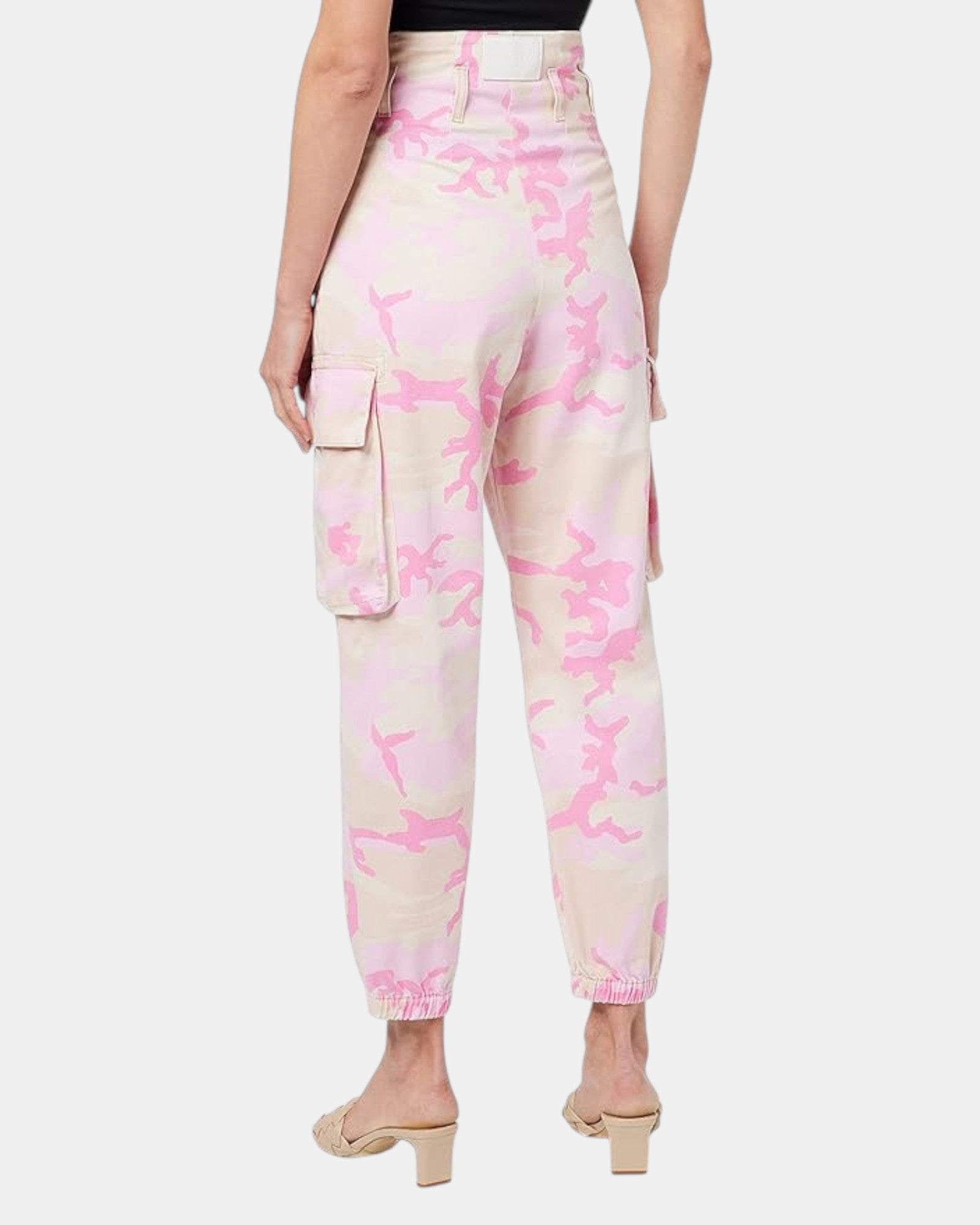 Pinko pantalone donna camouflage fitness cargo bull