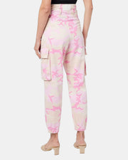 Pinko pantalone donna camouflage fitness cargo bull
