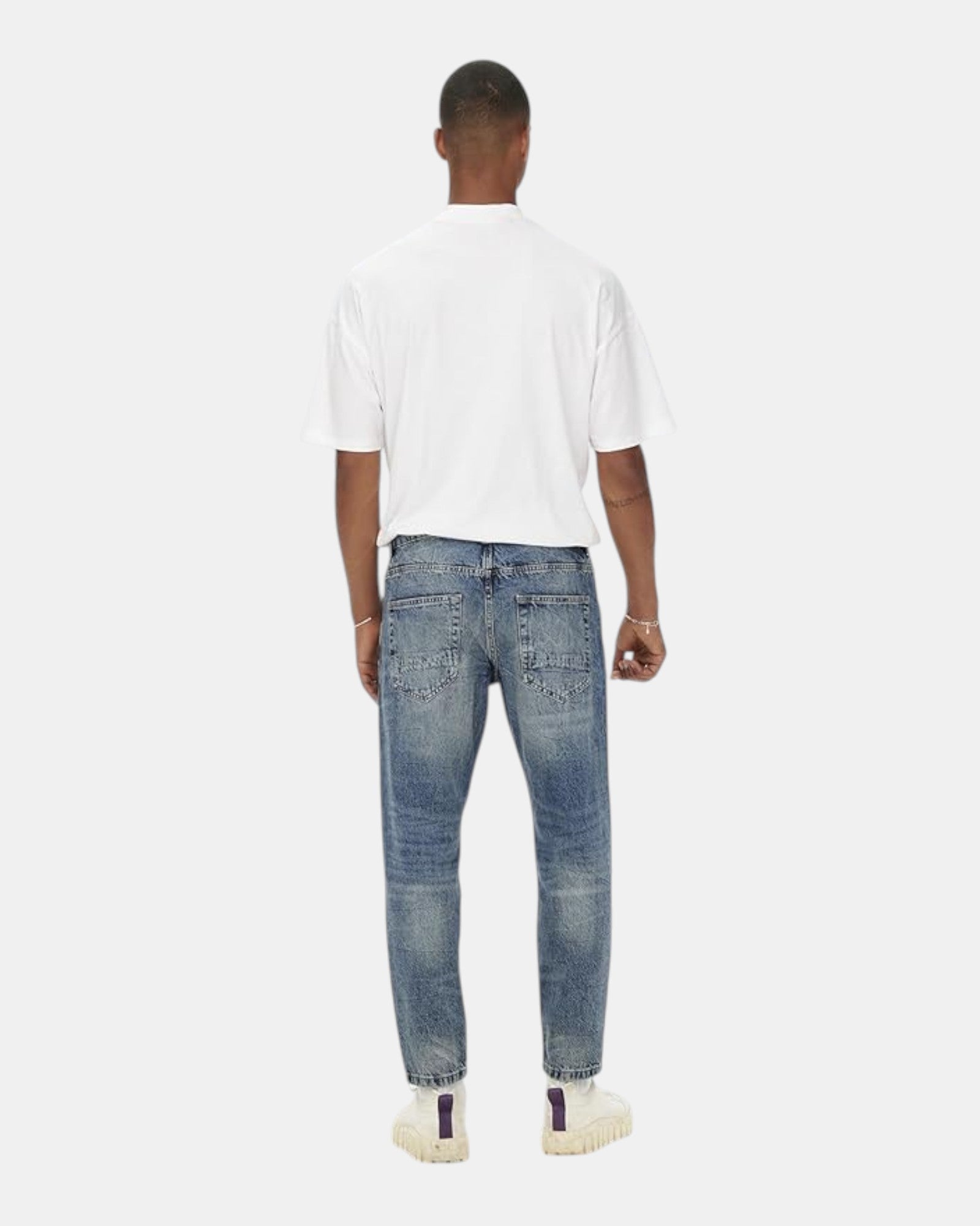 Only & Sons Jeans Uomo art. Onsavi Beam Tap Crop Blue PK 2839 Noos