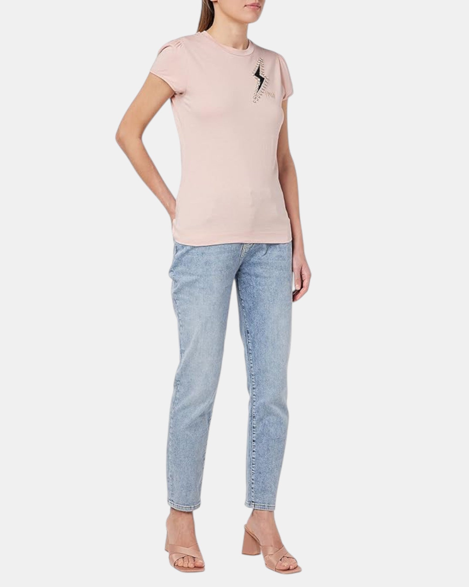 Pinko T-Shirt donna art. baseball Flash col. rosa antico Tg. S