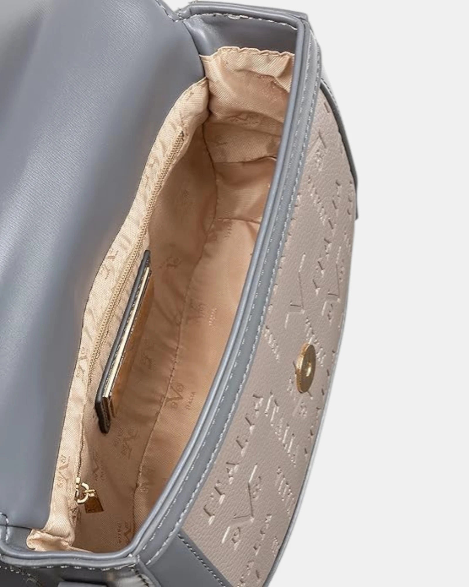 19V69 Italia by Versace Borsa a Tracolla Donna Modello Camilla Bicolore Grigio Taupe