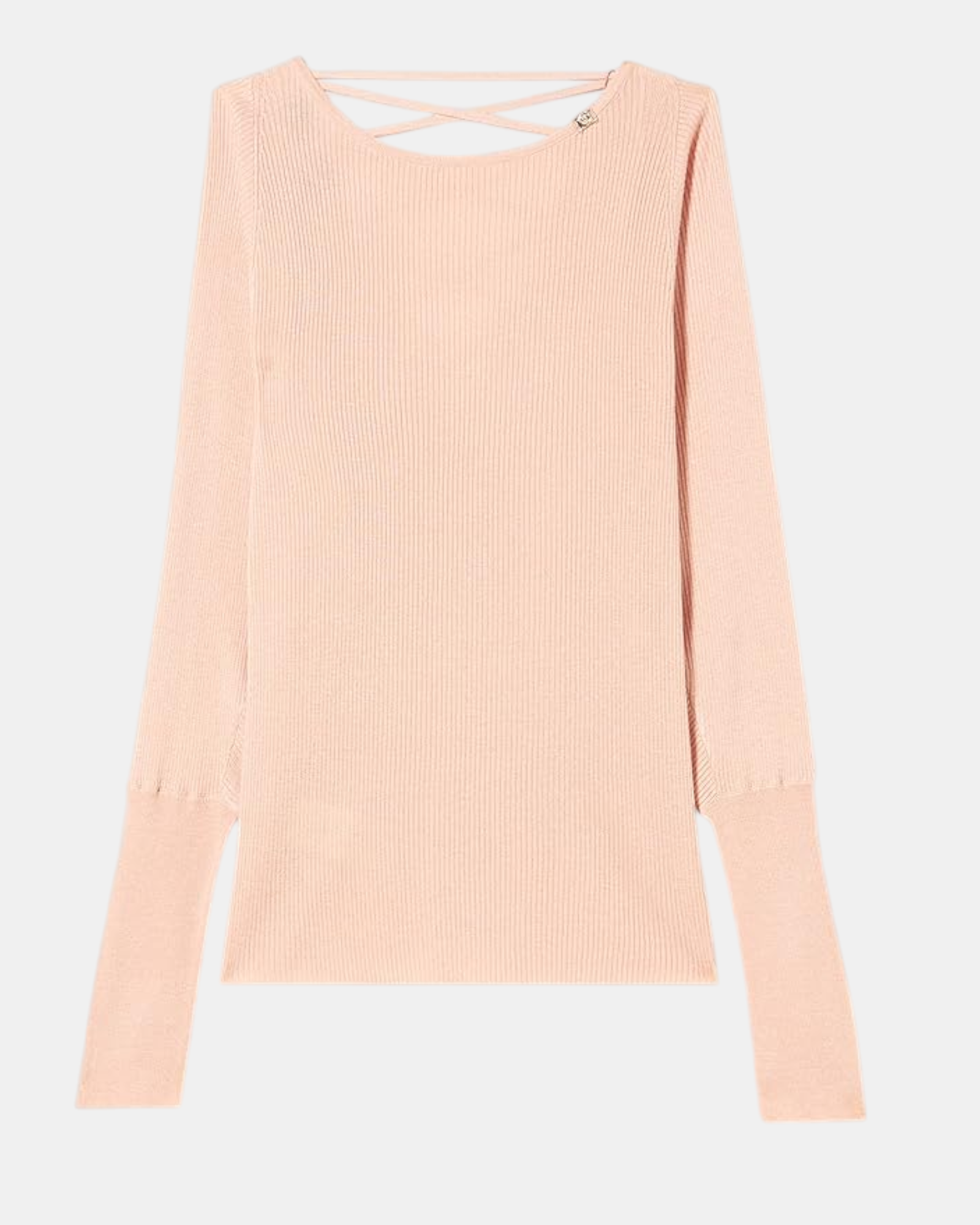 Pinko maglia donna Viscosa art. disprosio Cashmere con frange , taglia L, colore rosa