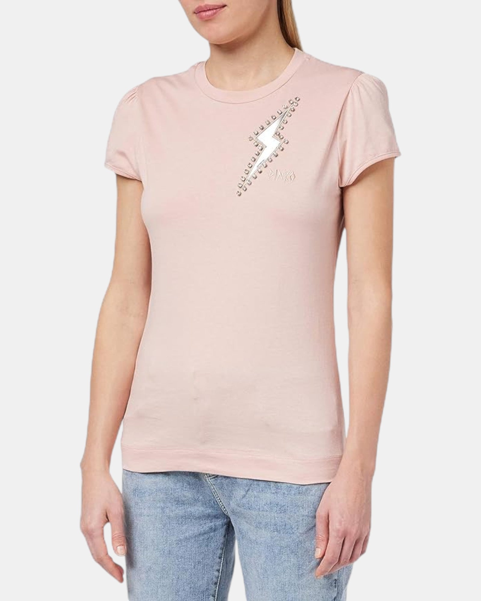 Pinko T-Shirt donna art. baseball Flash col. rosa antico Tg. S