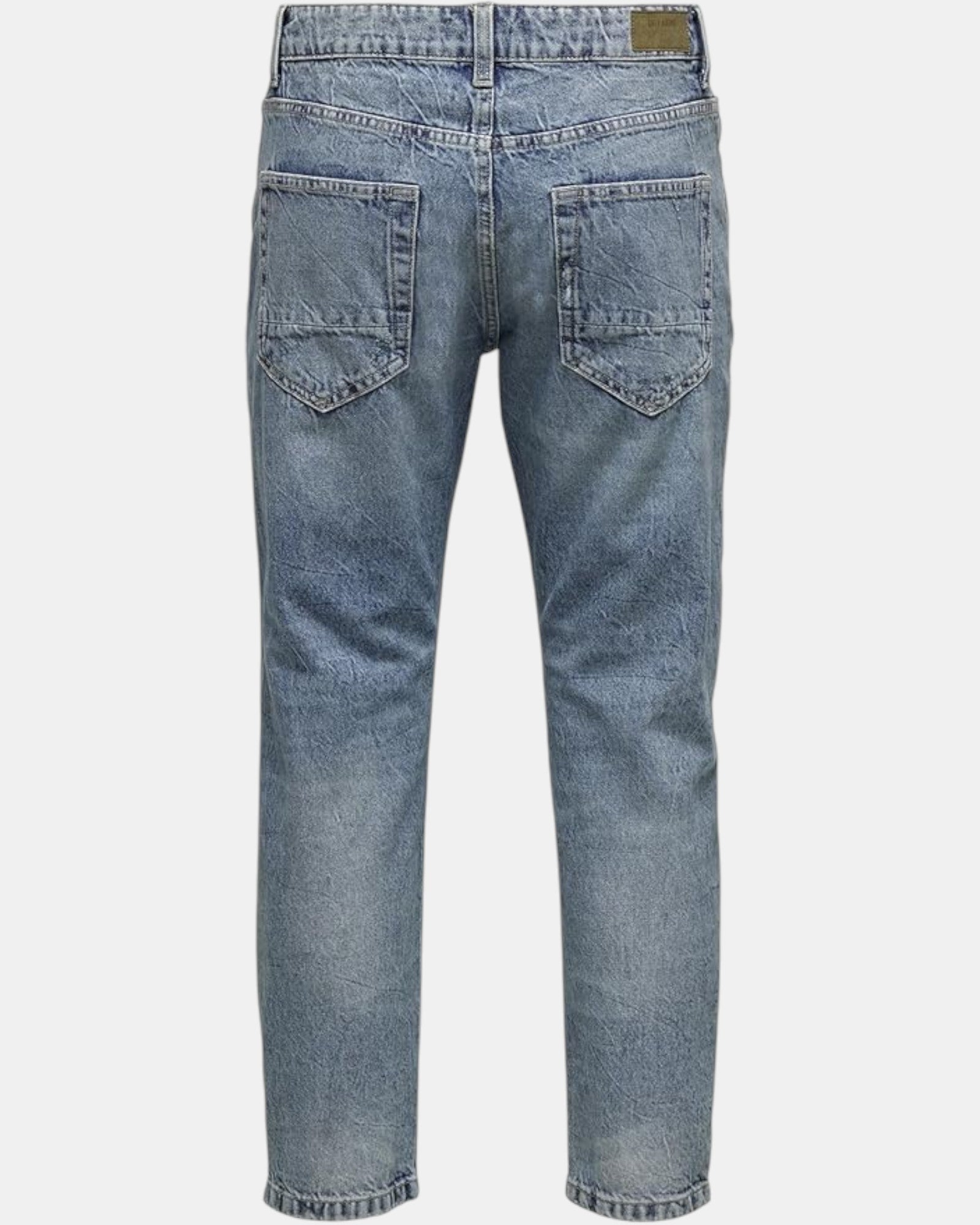 Only & Sons Jeans Uomo art. Onsavi Beam Tap Crop Blue PK 2839 Noos